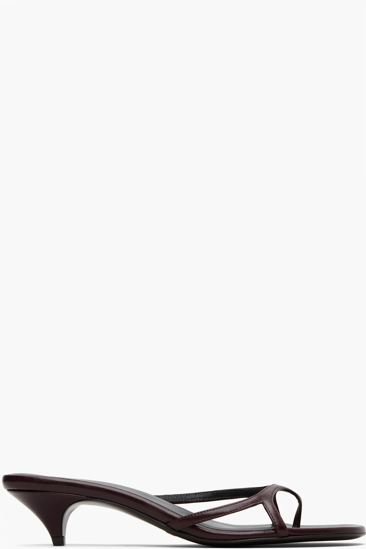 Burgundy Mila Heeled Sandals