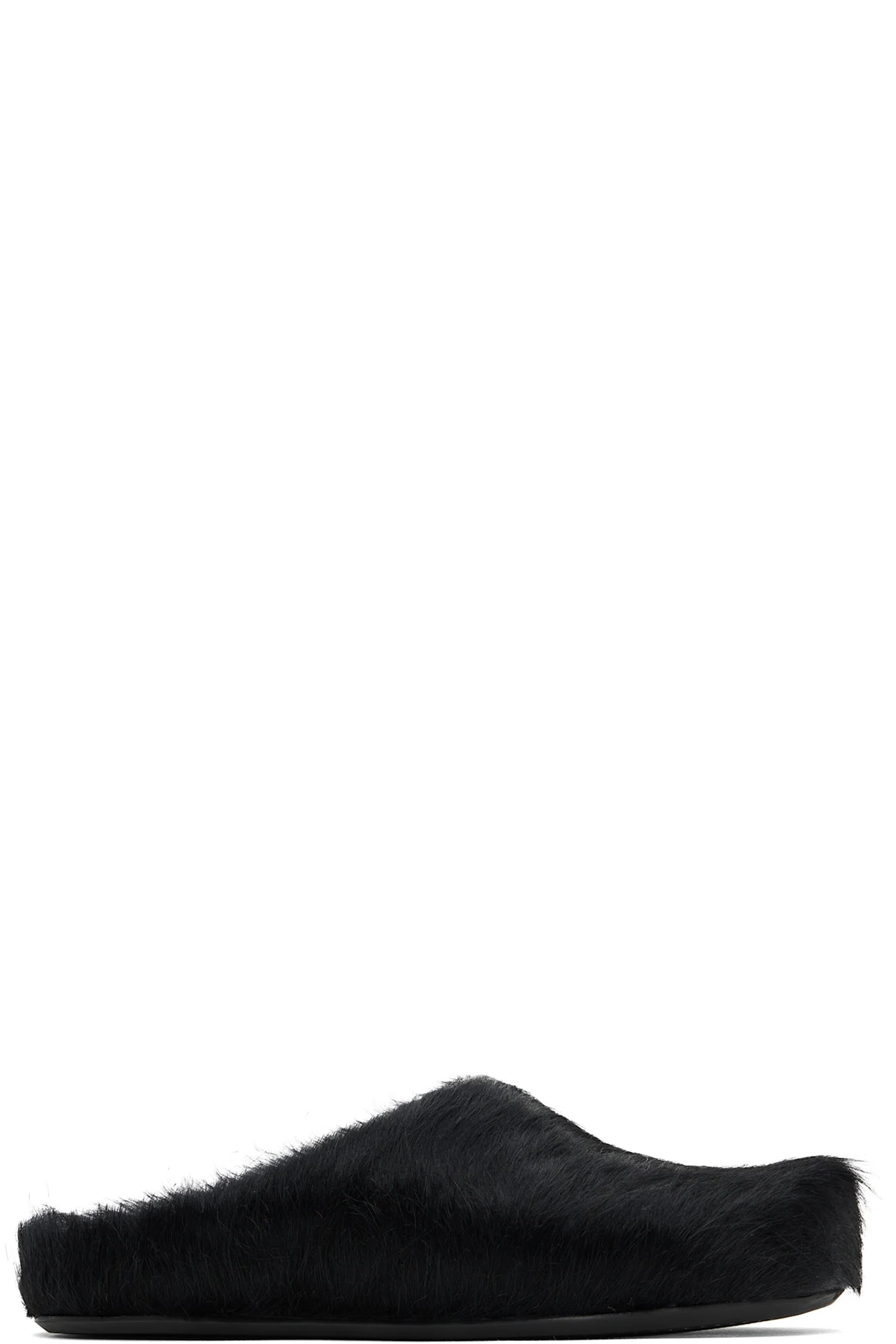 Black Fussbett Sabot Slip-on Loafers