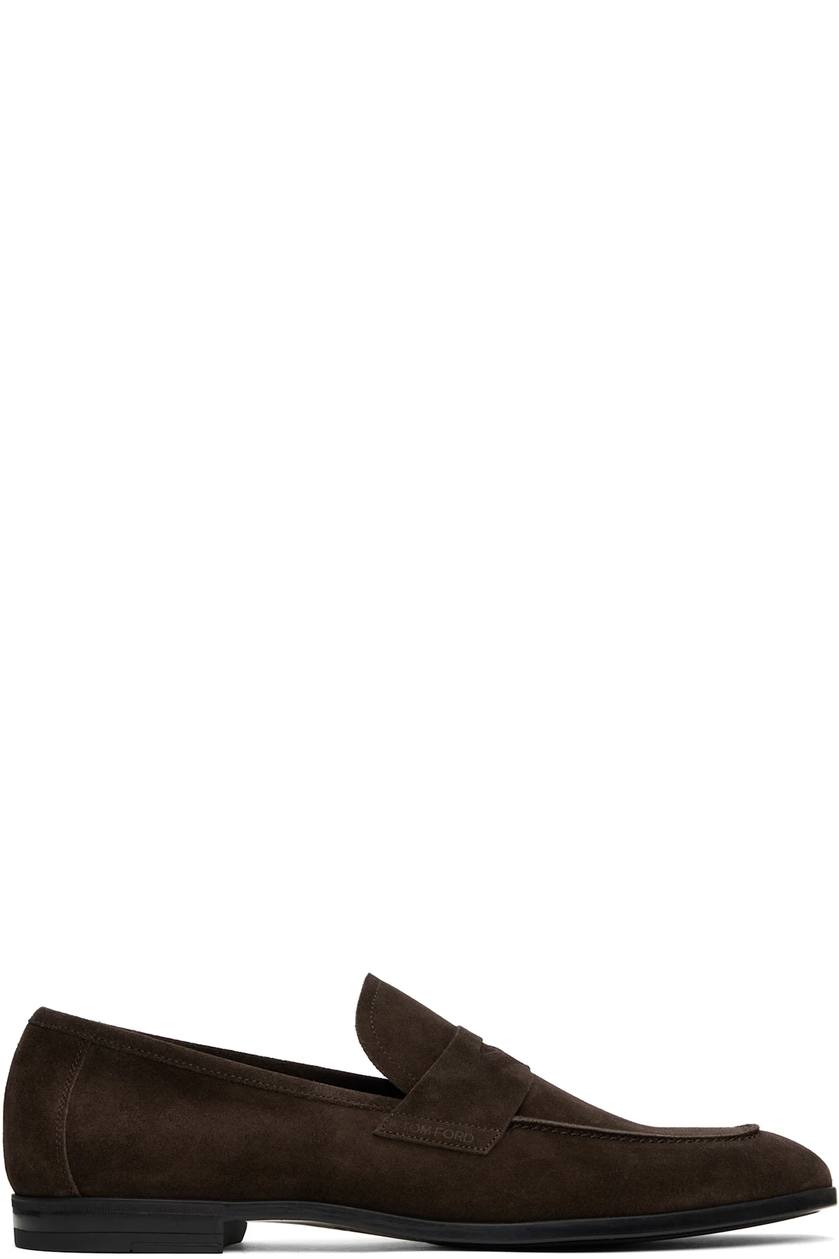 Brown Suede Sean Twisted Band Loafers