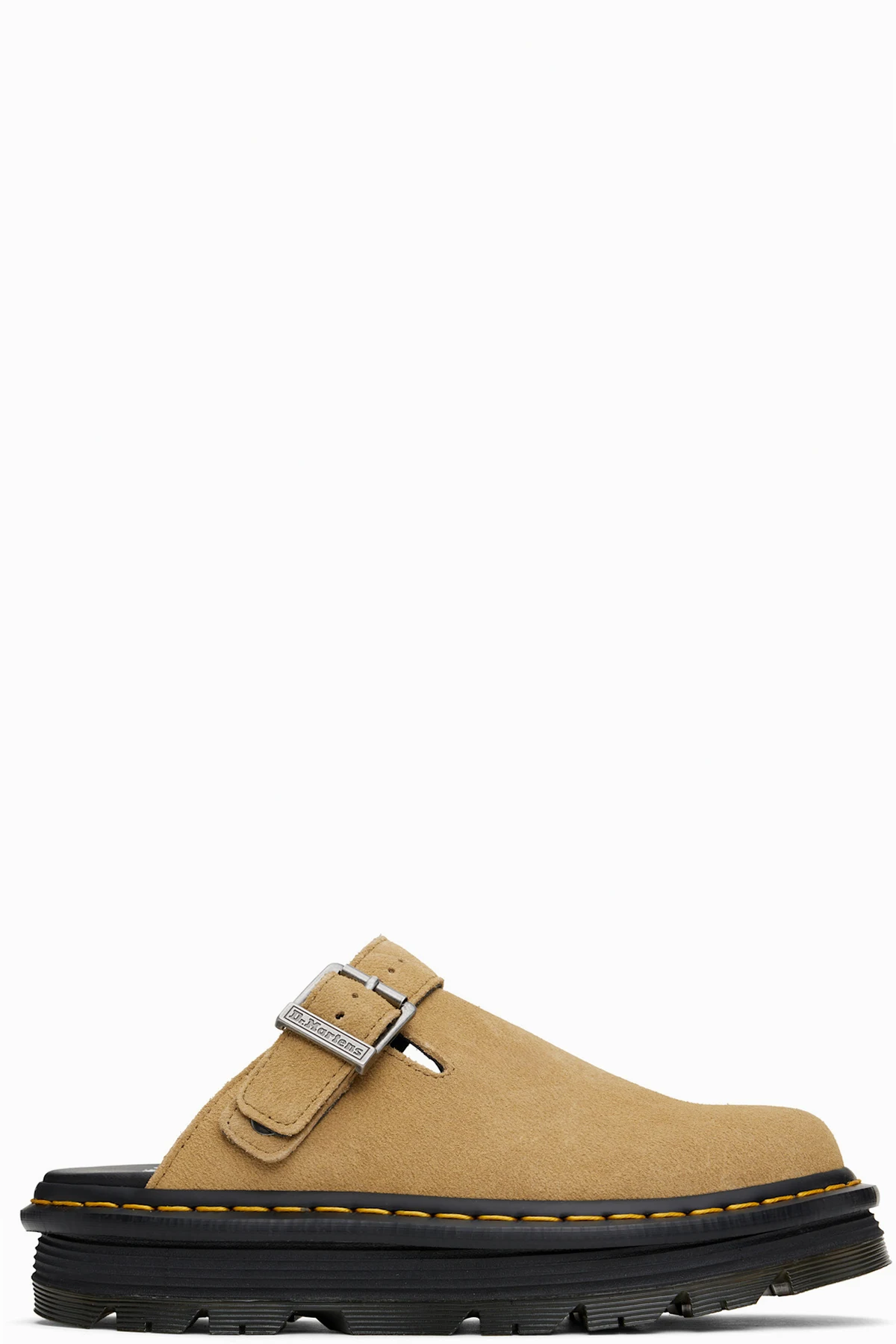 Tan Zebzag Suede Platform Slip-on Loafers