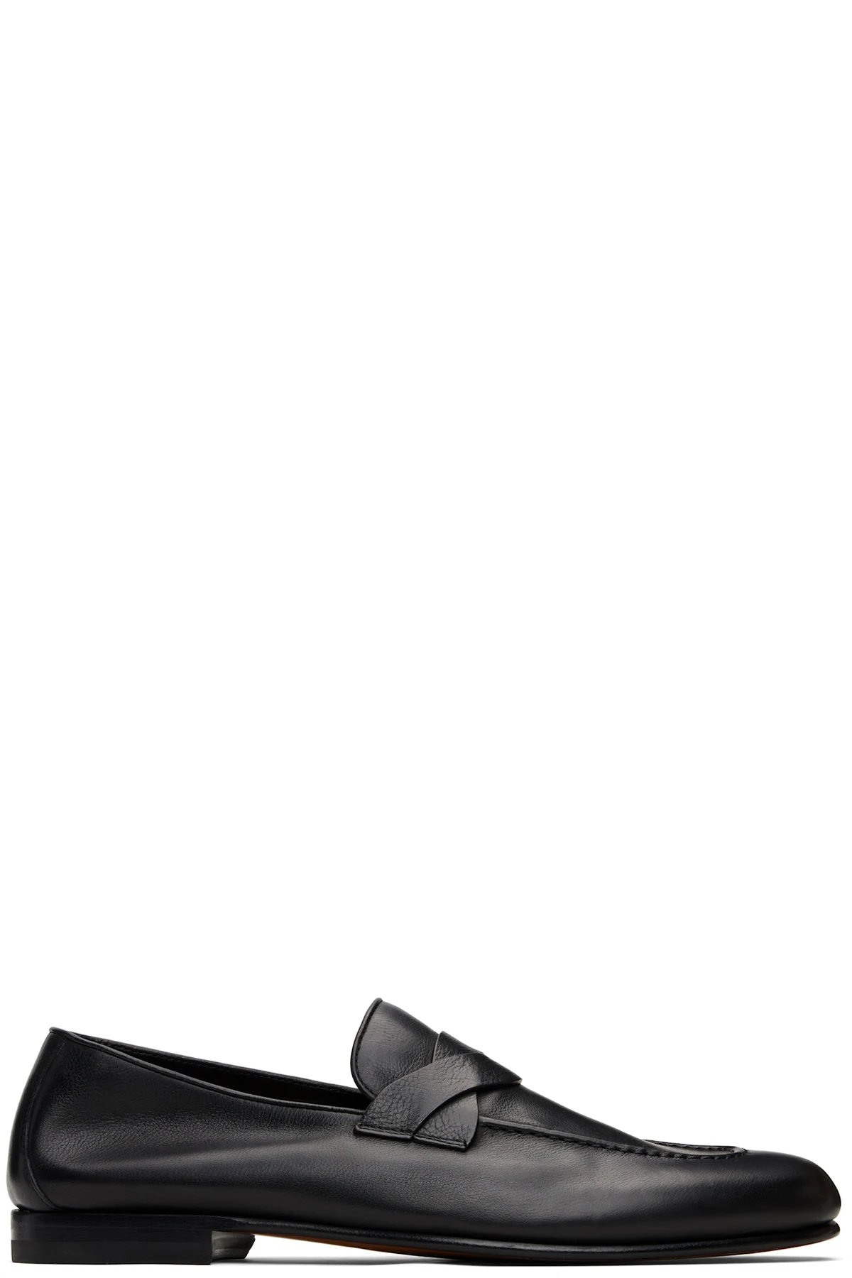 Black Gigi Twisted Band Loafers