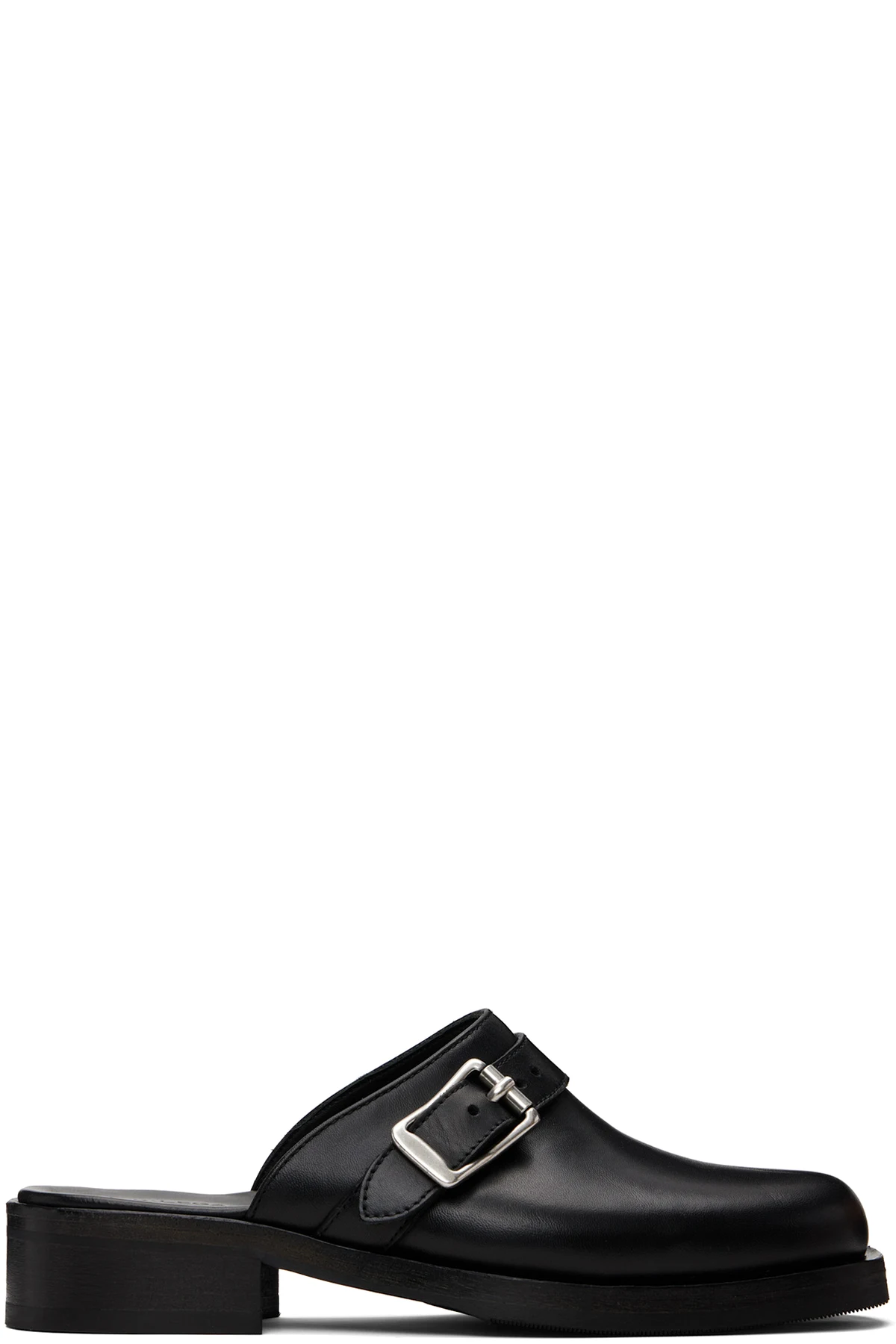 Black Camion Mule Loafers