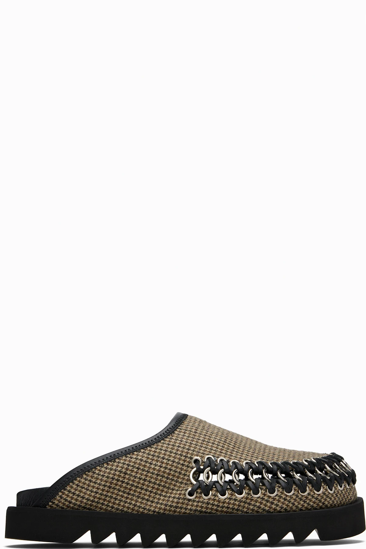 Brown Mix Plaid Loafers