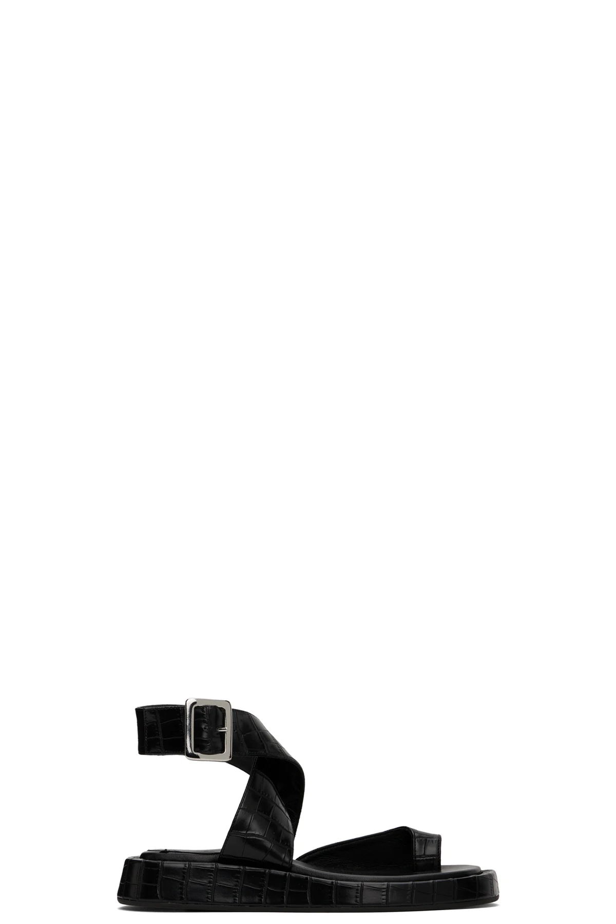 Black Roxanne Croc Sandals