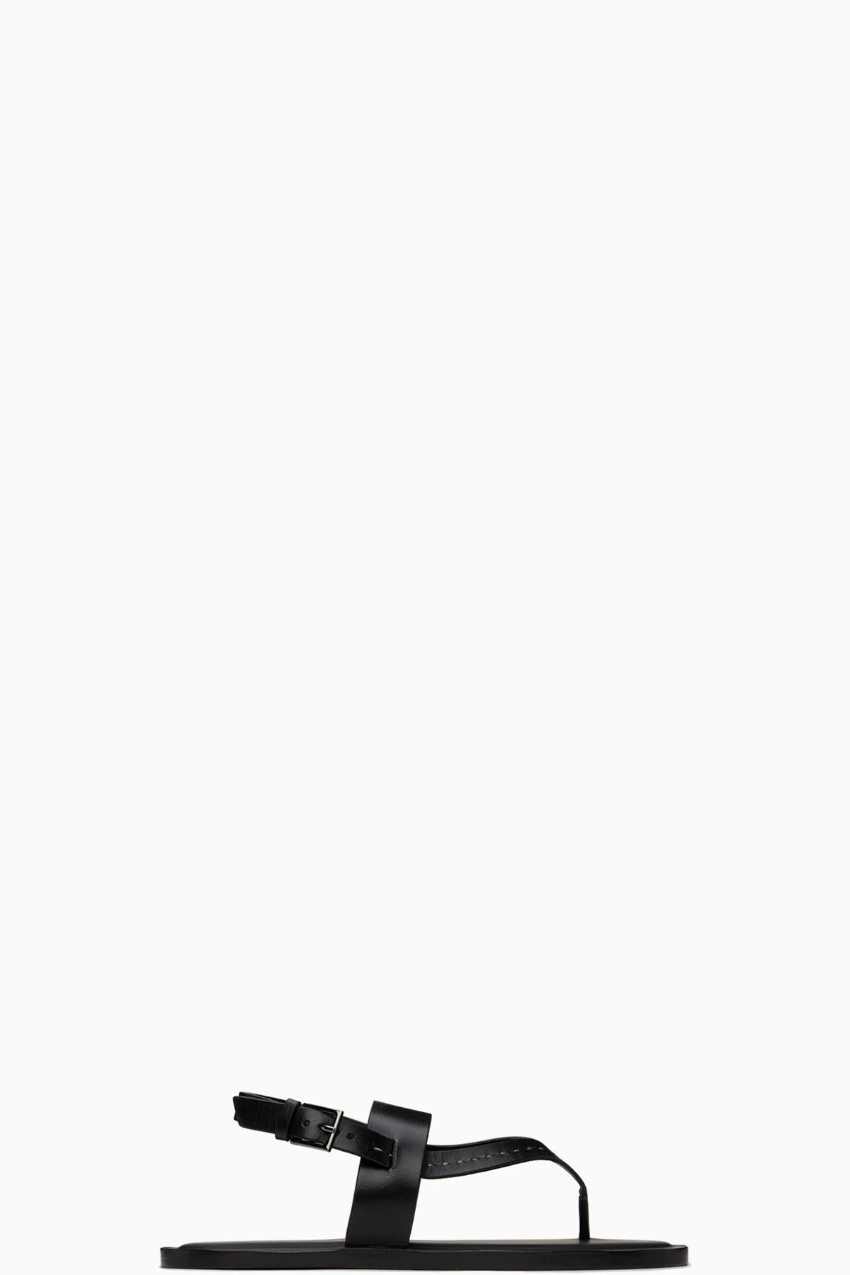 Black Thongstitch Sandals