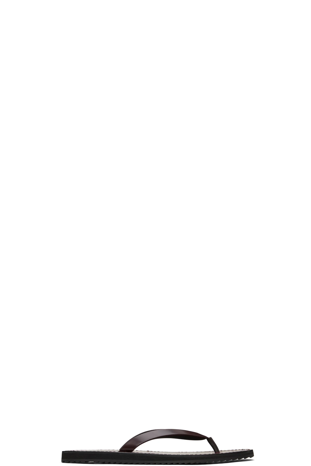 Burgundy City Flat Sandals