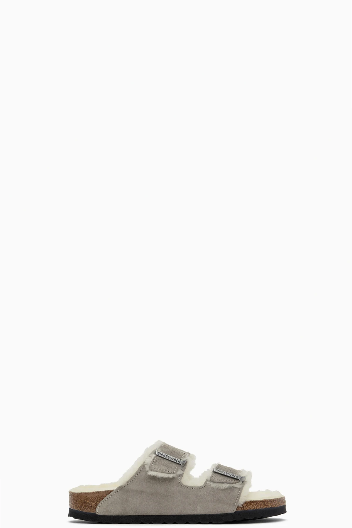 Gray Narrow Arizona Shearling Sandals