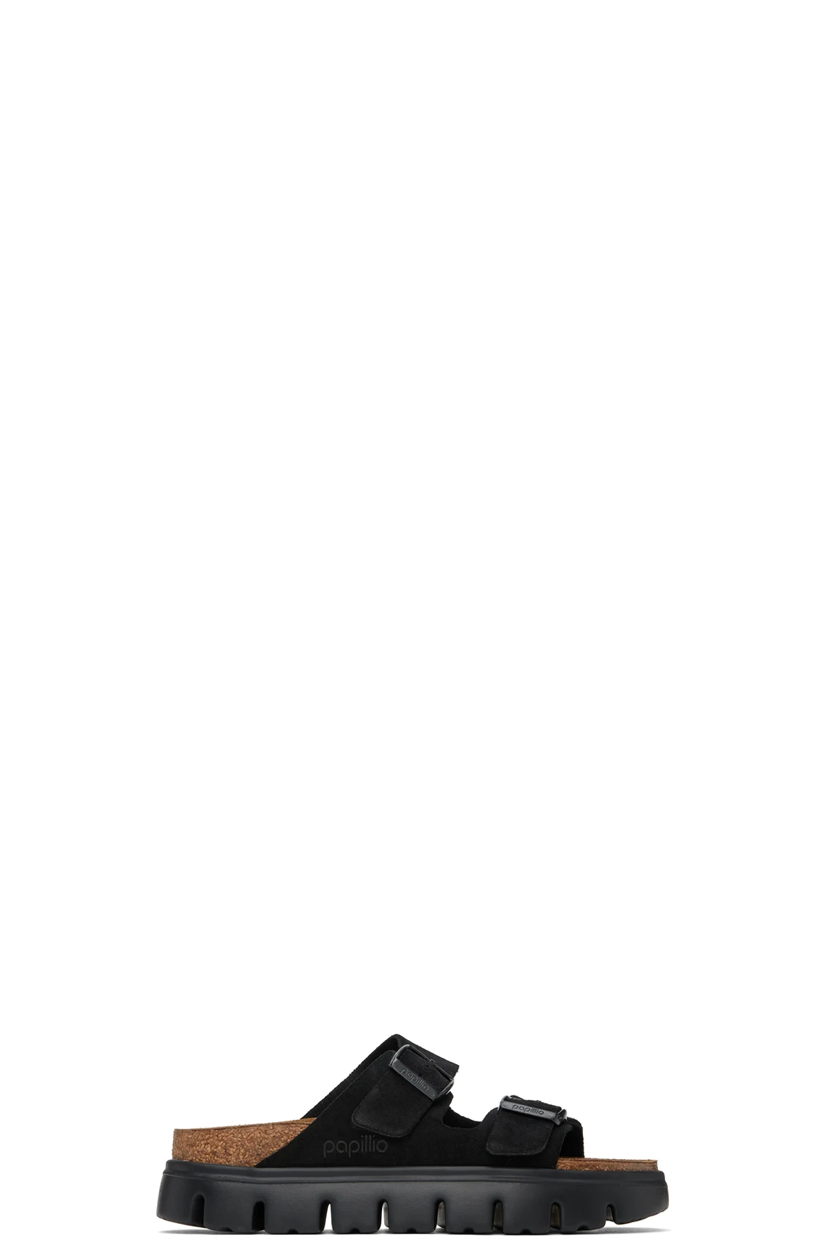 Black Narrow Papillio Arizona Platform Sandals