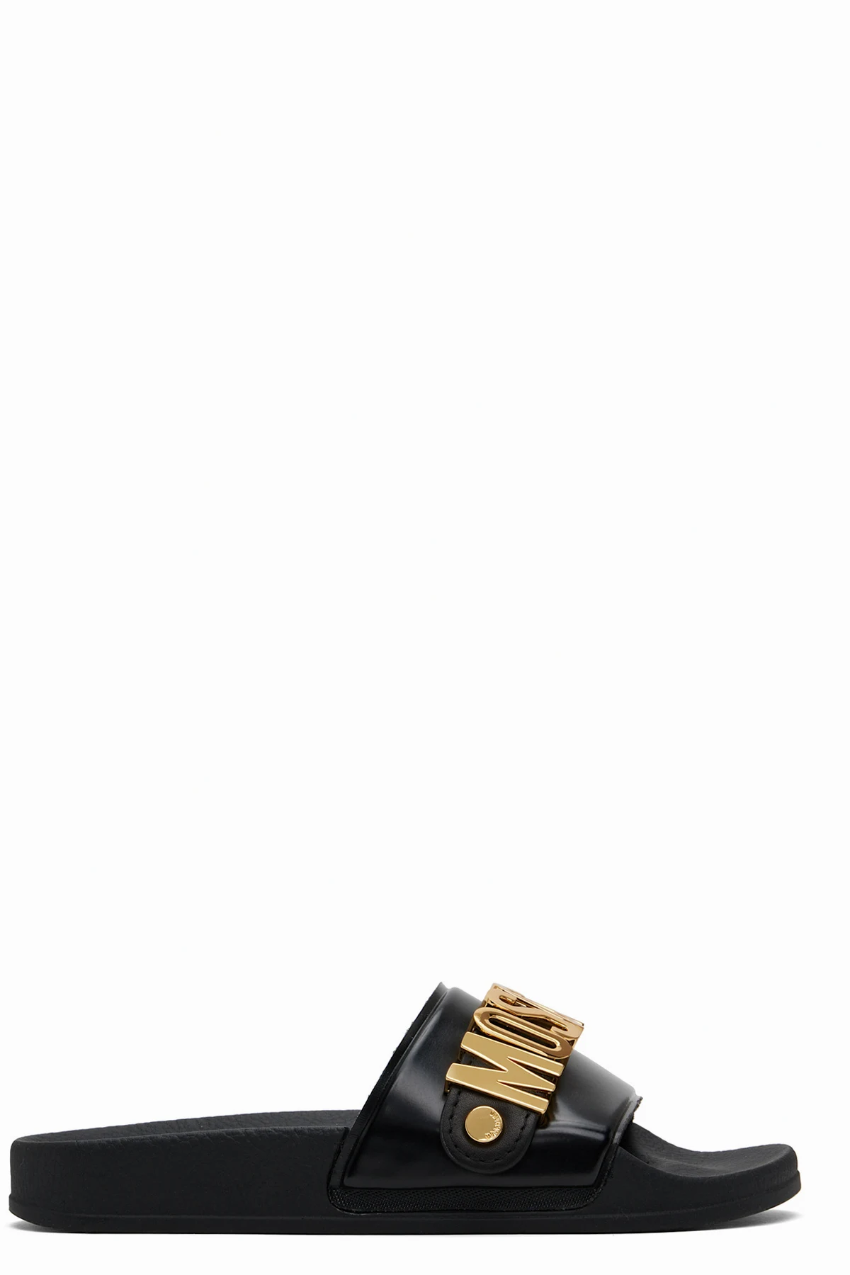 Black Lettering Logo Pool Slides