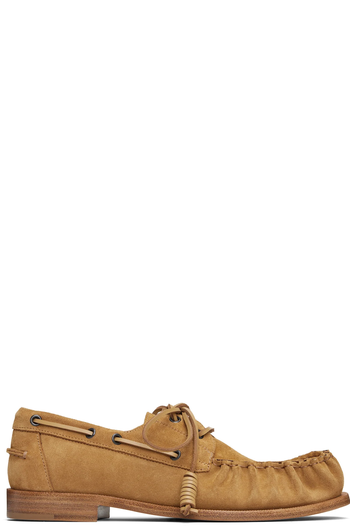 Tan Suede Boat Shoes