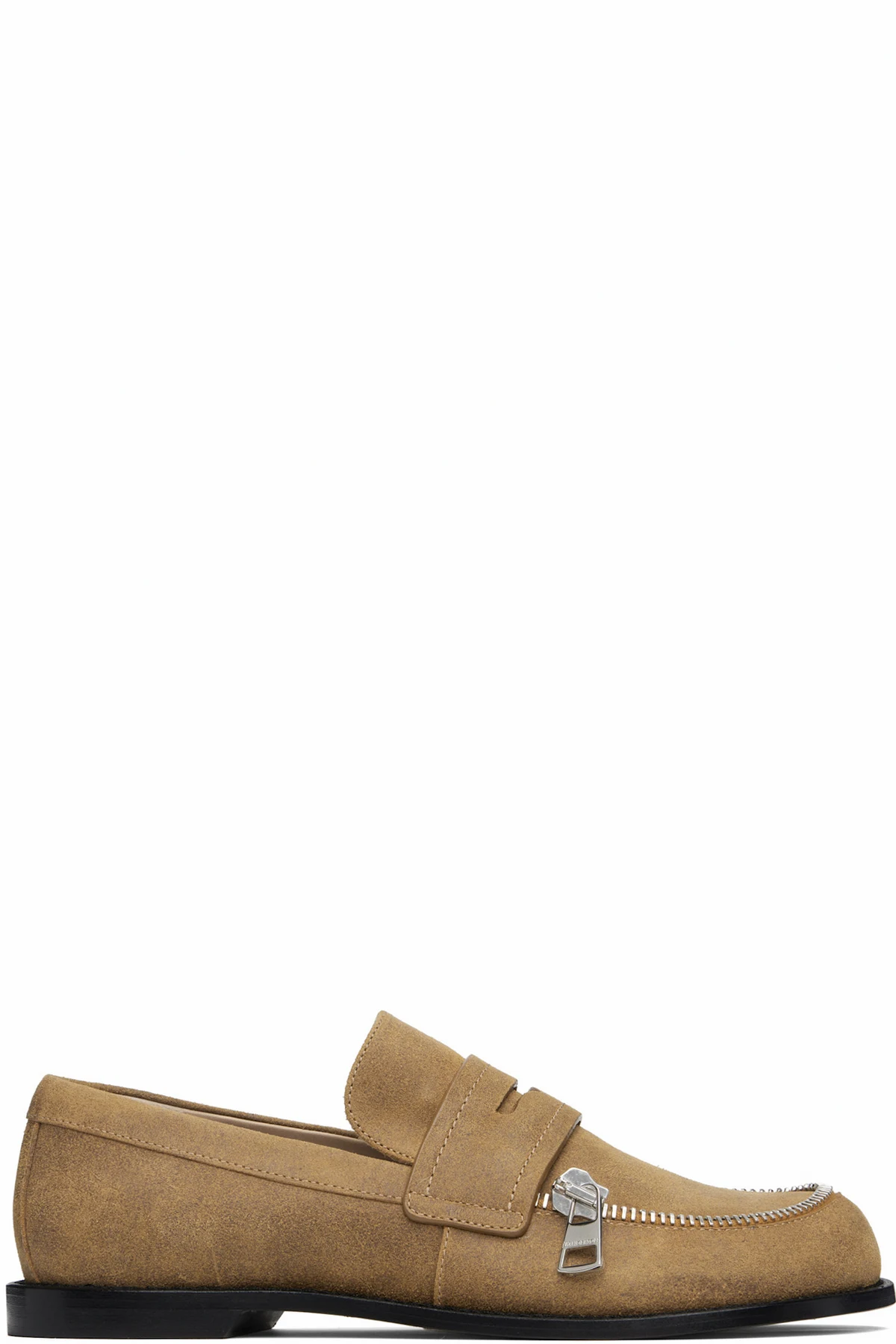 Tan Biker Moccasin Loafers