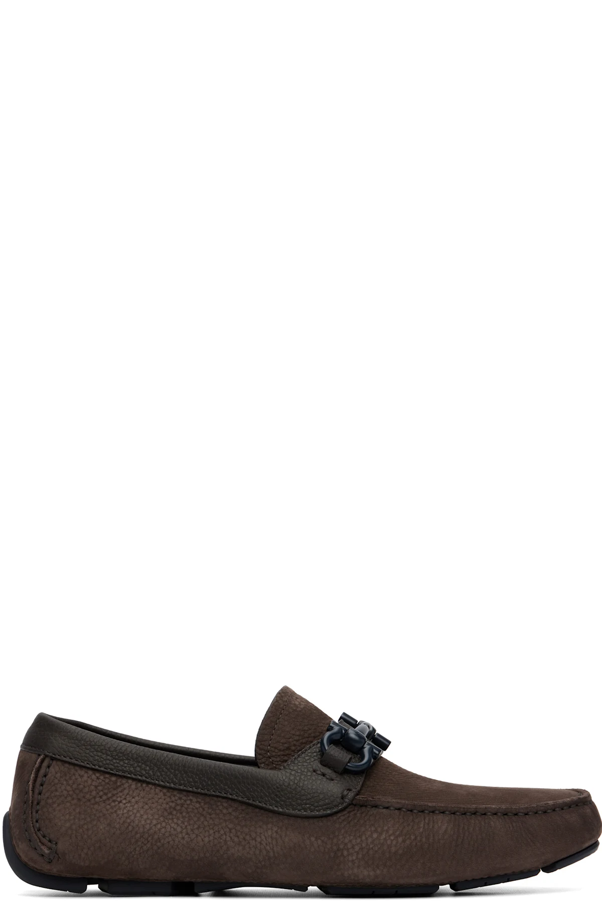 Brown Gancini Ornament Driver Loafers
