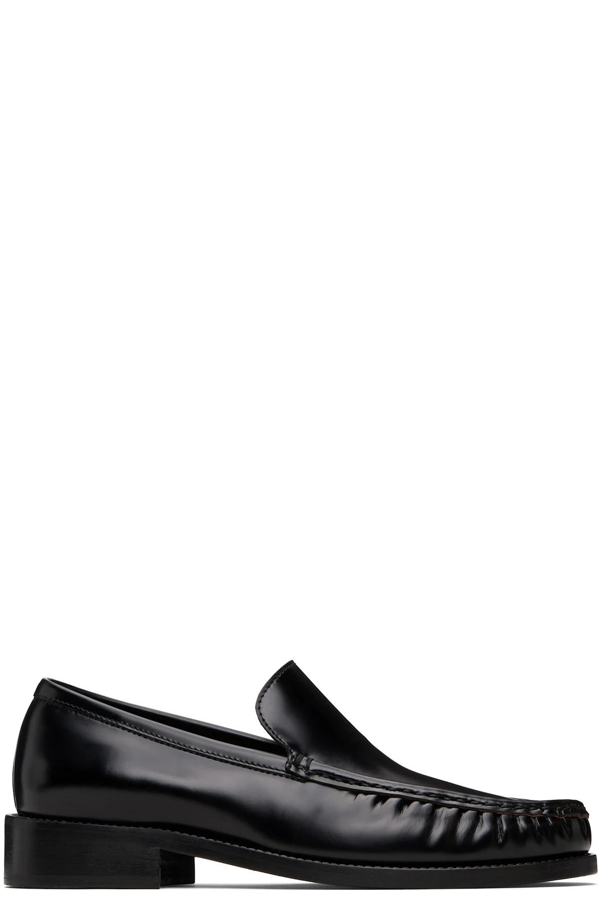 Black Leather Loafers
