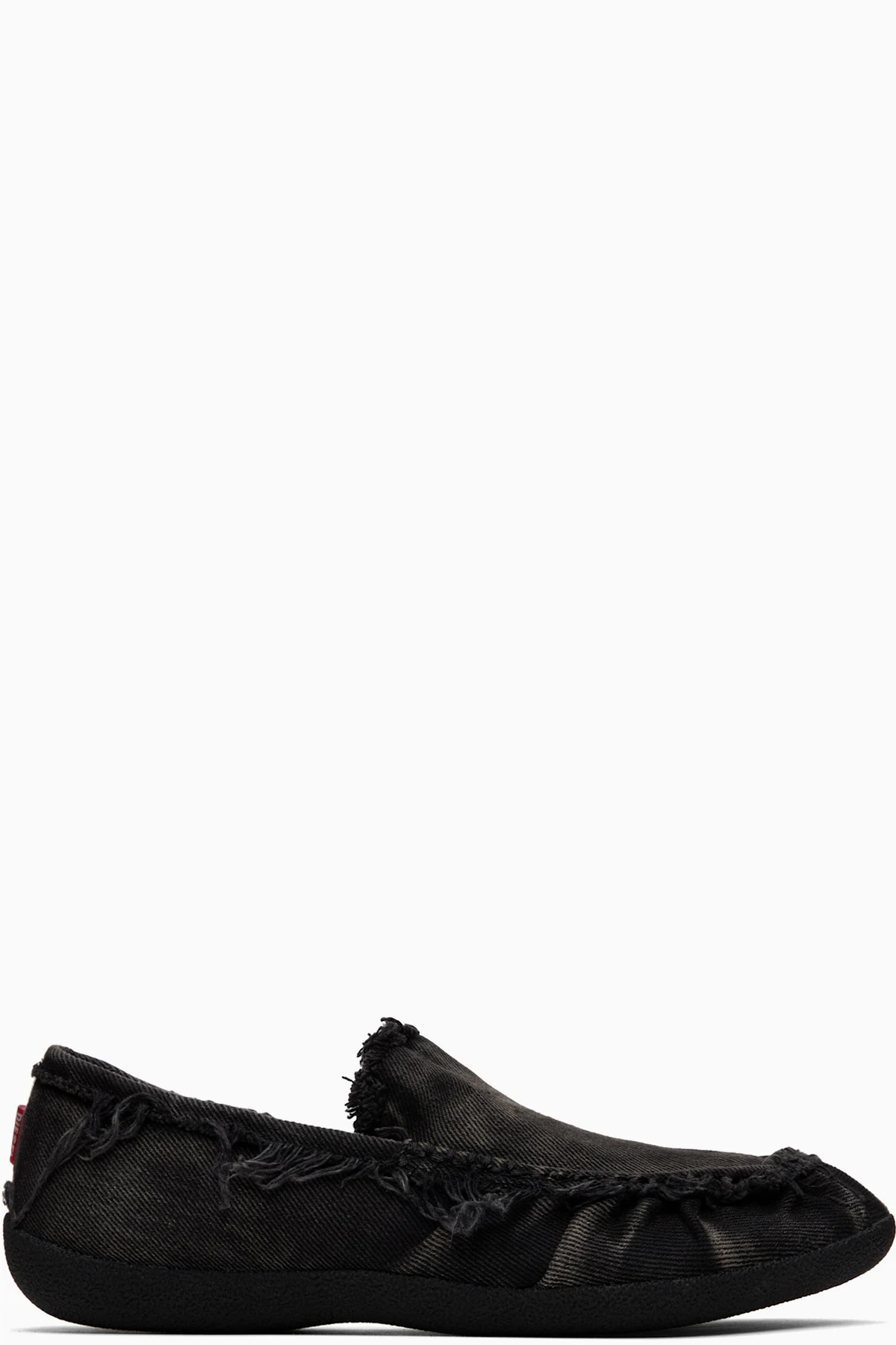 Black D-Shock Moc Slip-on Loafers