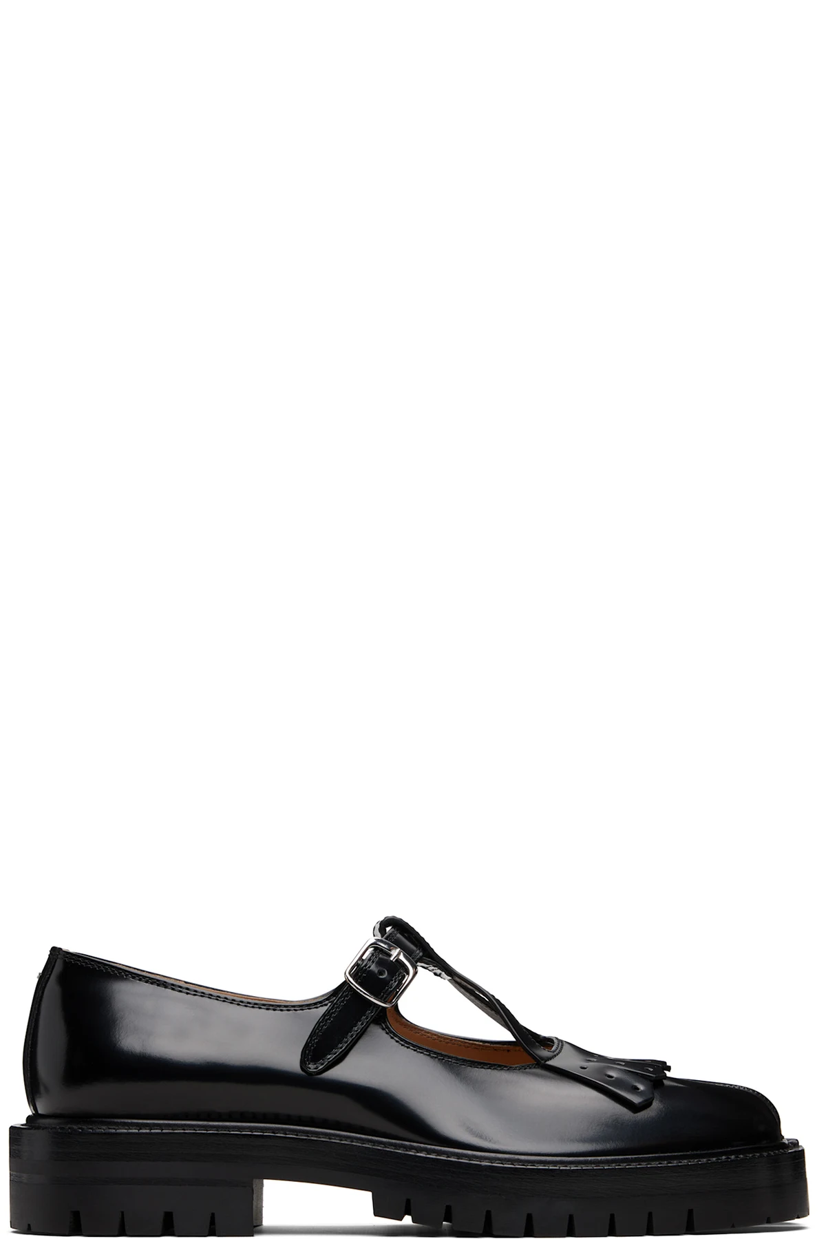 Black Tabi County Mary Jane Loafers