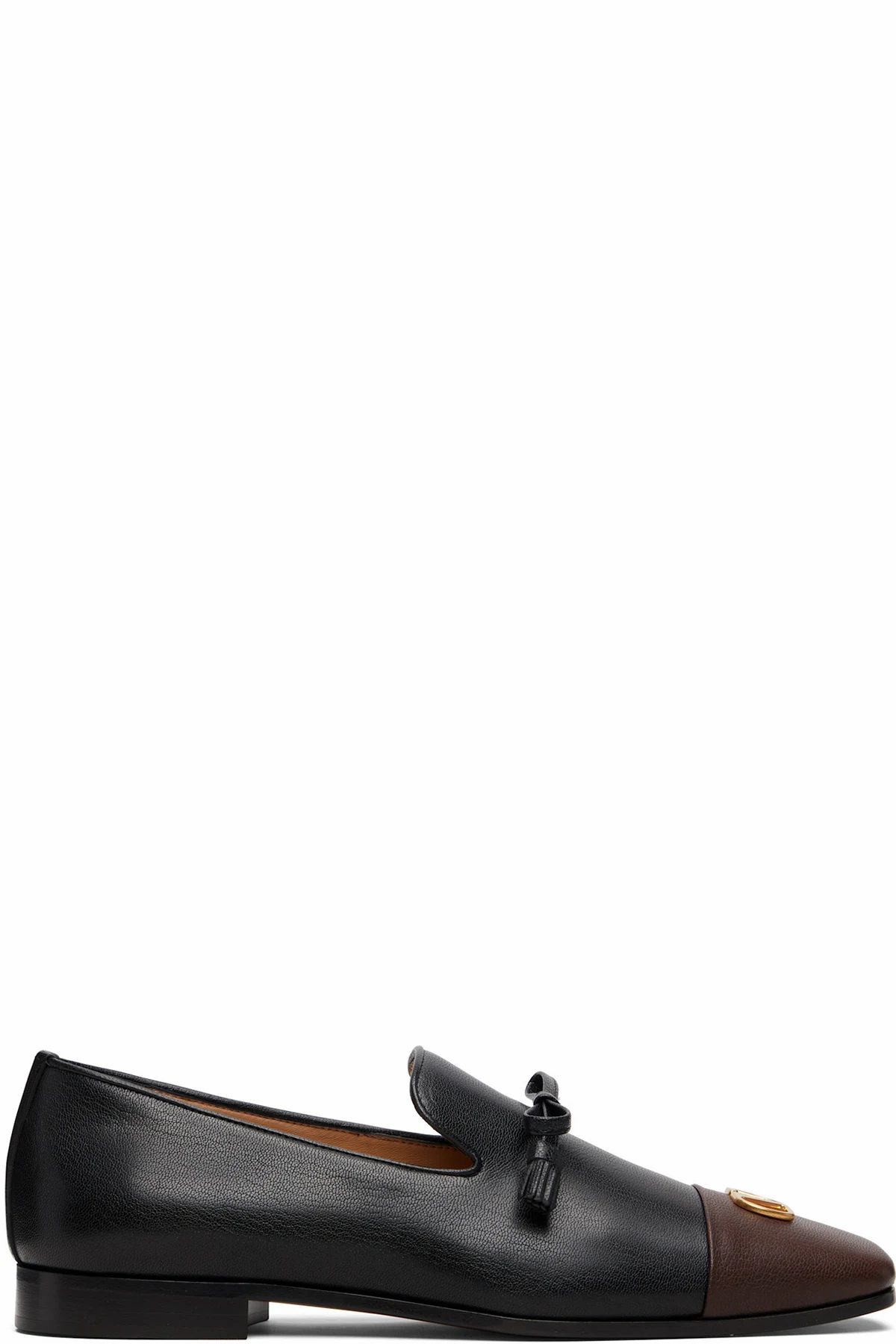 Black & Brown Babouchoes Kidskin Loafers