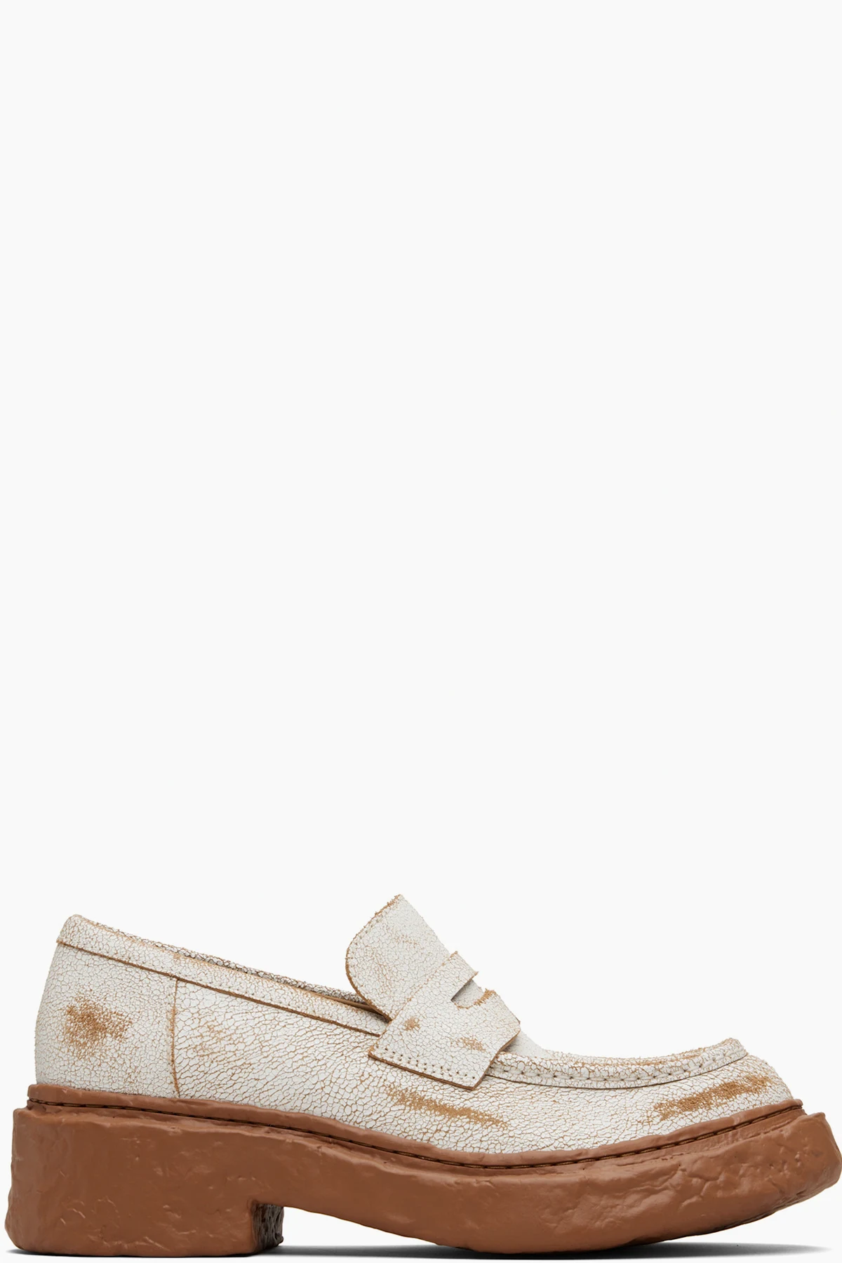 Brown & White Vamonos Loafers