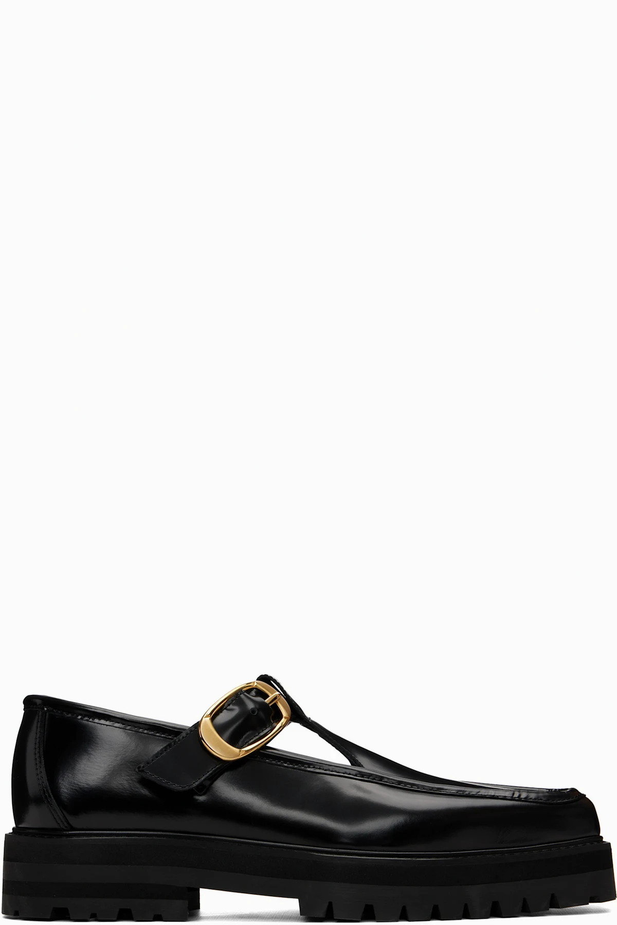 Black T-Bar Loafers