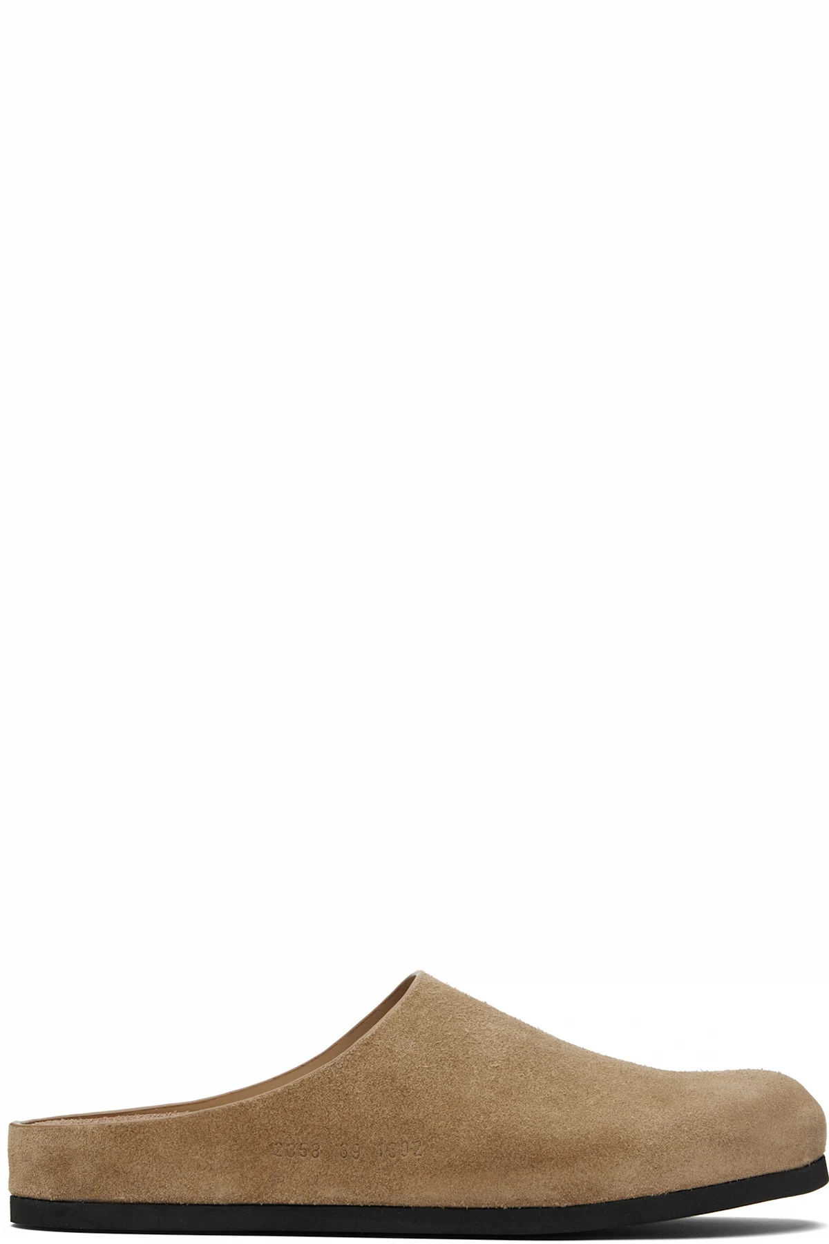 Tan Suede Clog Loafers