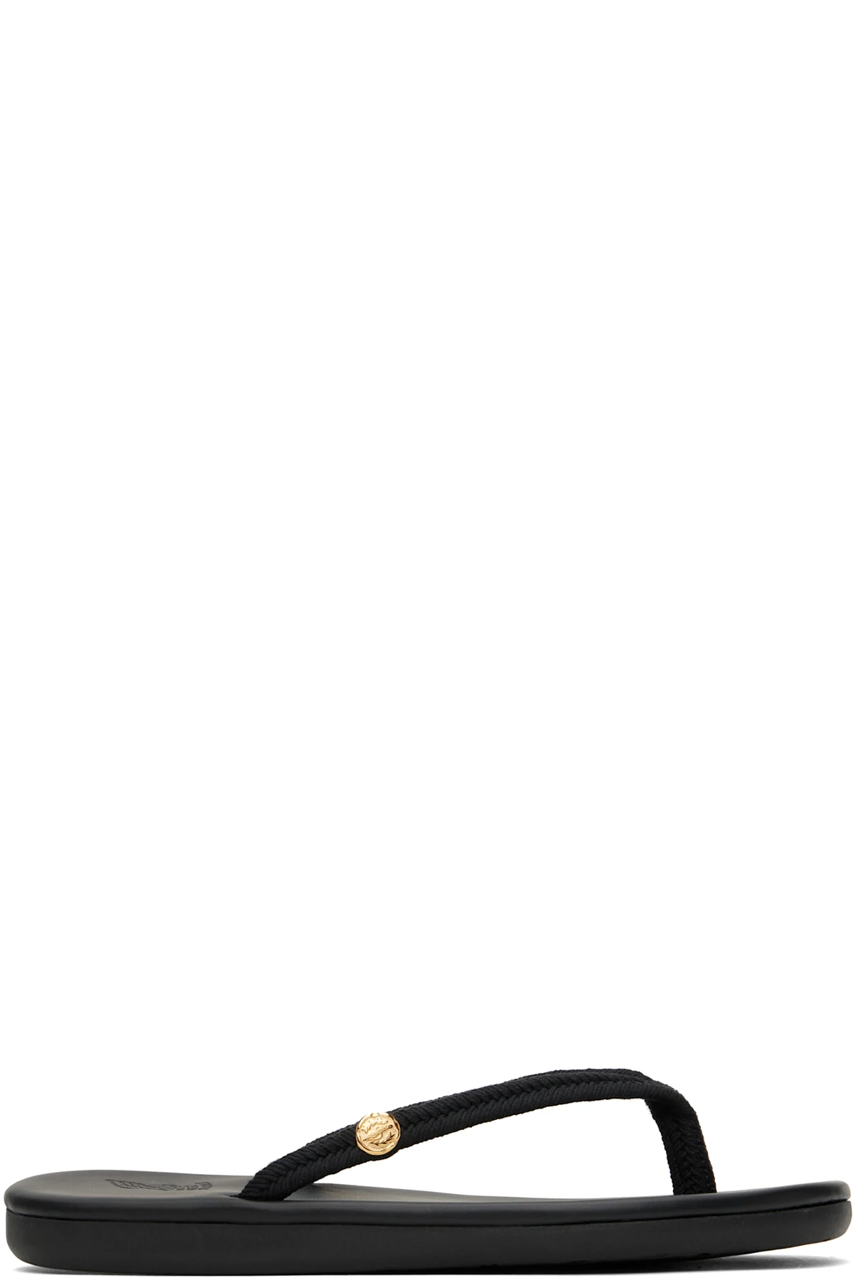 Black Saionara Rope Flip-Flops