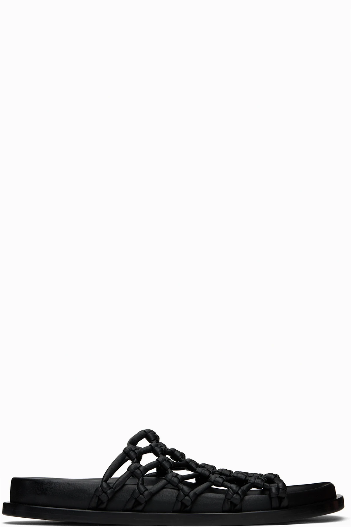 Black Hand-Knotted Sandals