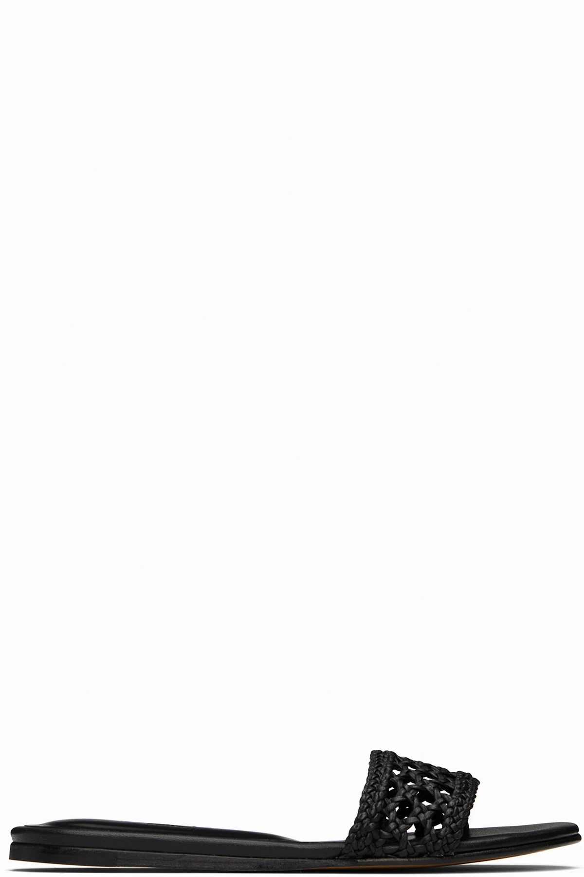 Black Woven Pool Slides