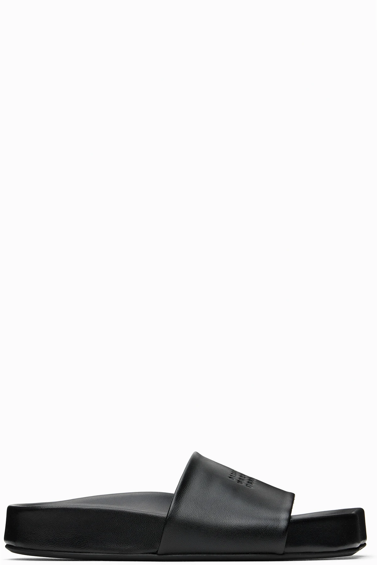 Black Nappa Leather Sandals