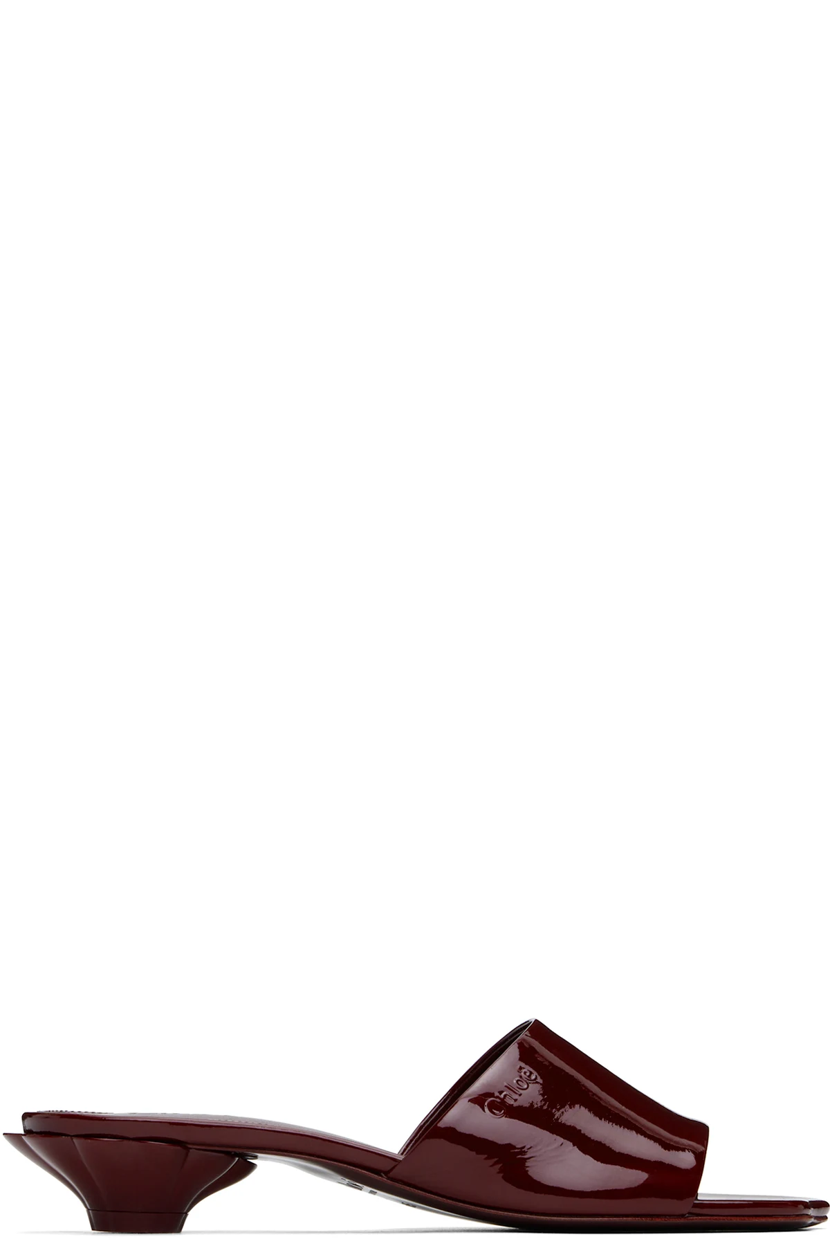 Burgundy Flower Sandals