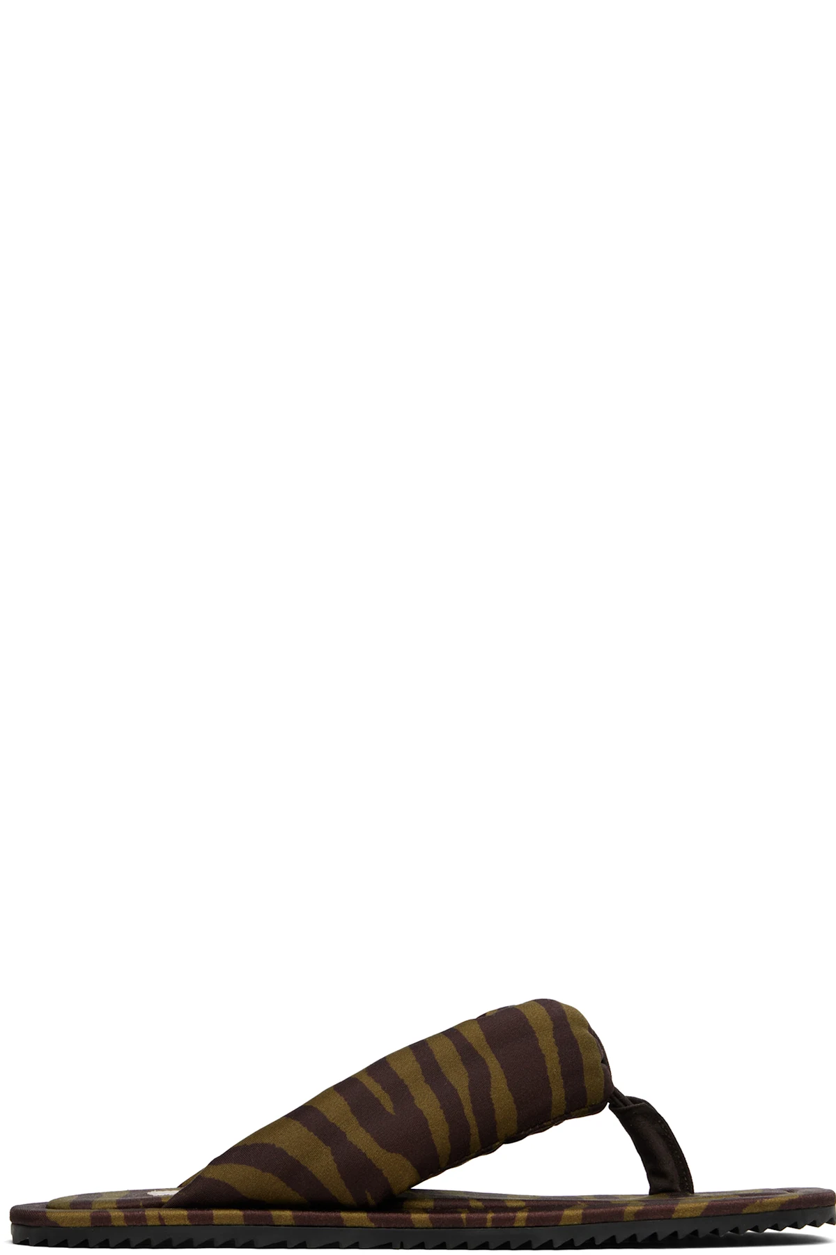 Khaki & Brown Indie Flip-Flops