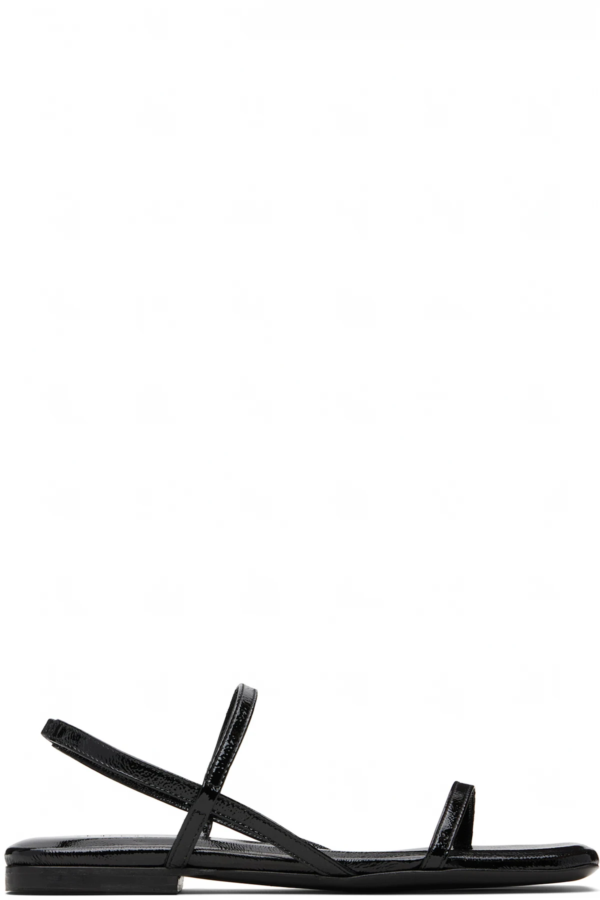 Black Hilda Flat Sandals