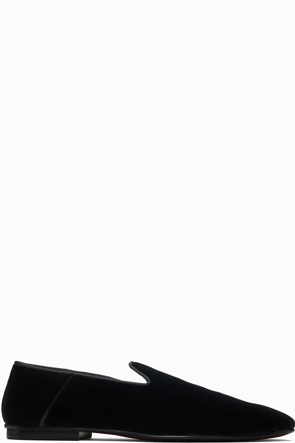 Black Stripped Steven Slipper Loafers