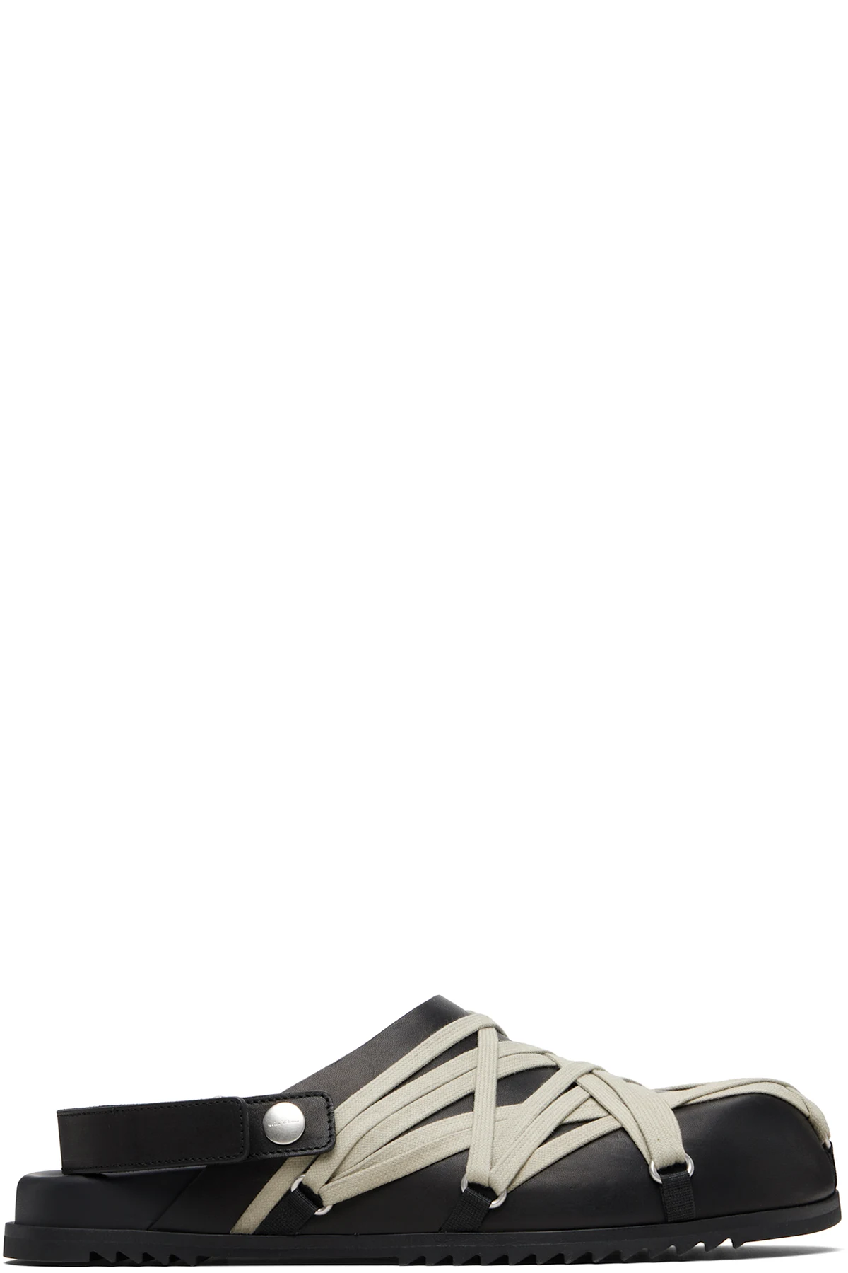 Black Temple Megalace Mule Loafers