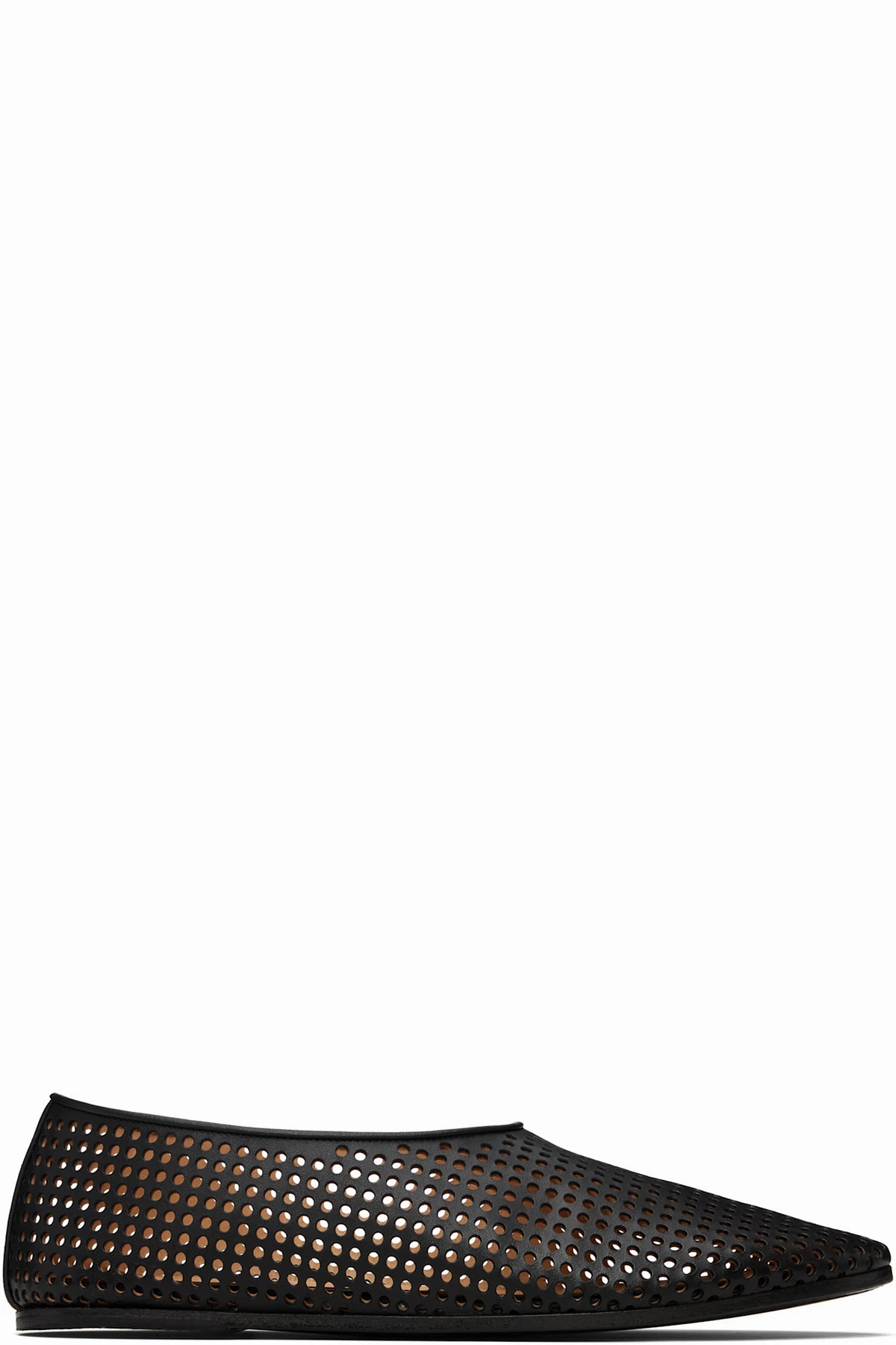 Black Coltellaccio Forata Ballerina Loafers