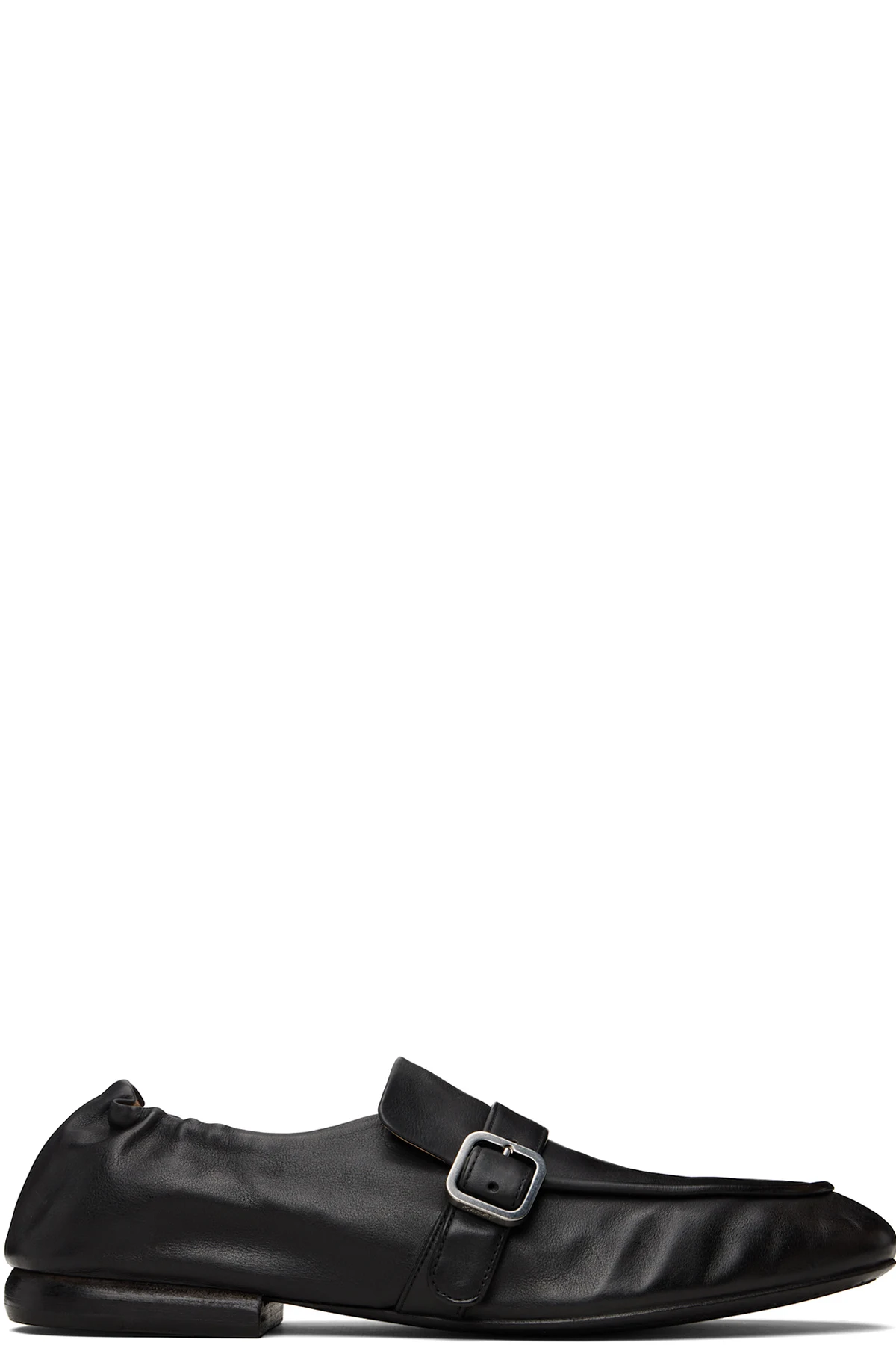 Black Mandolo Leather Loafers