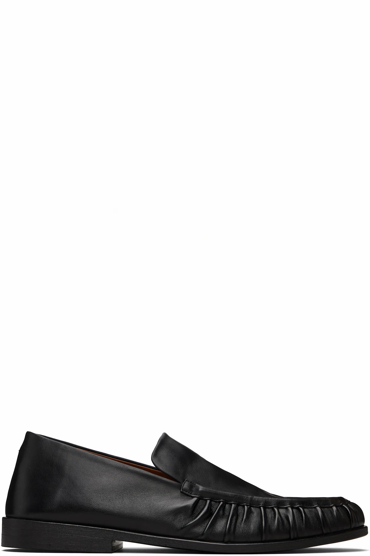 Black Mocassino Leather Loafers