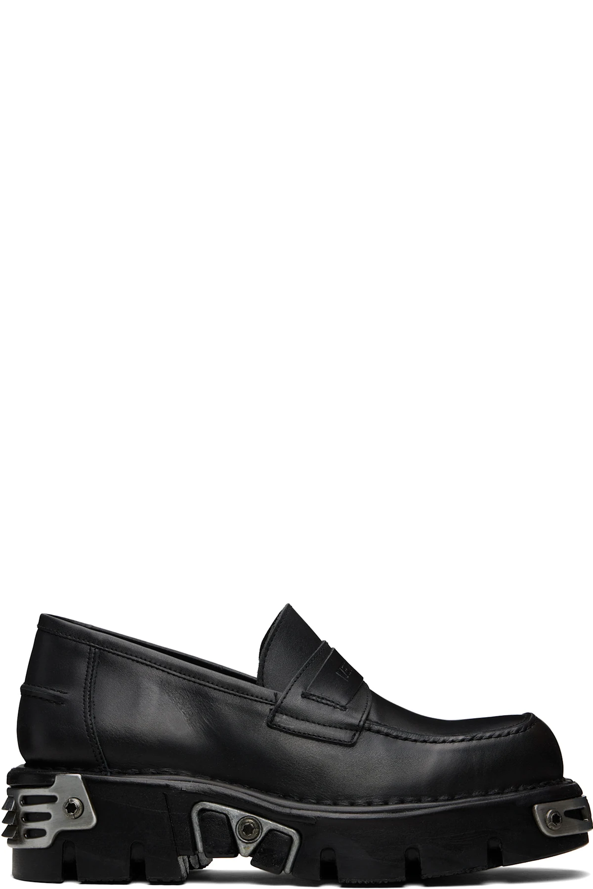 Black New Rock Edition Metal Loafers