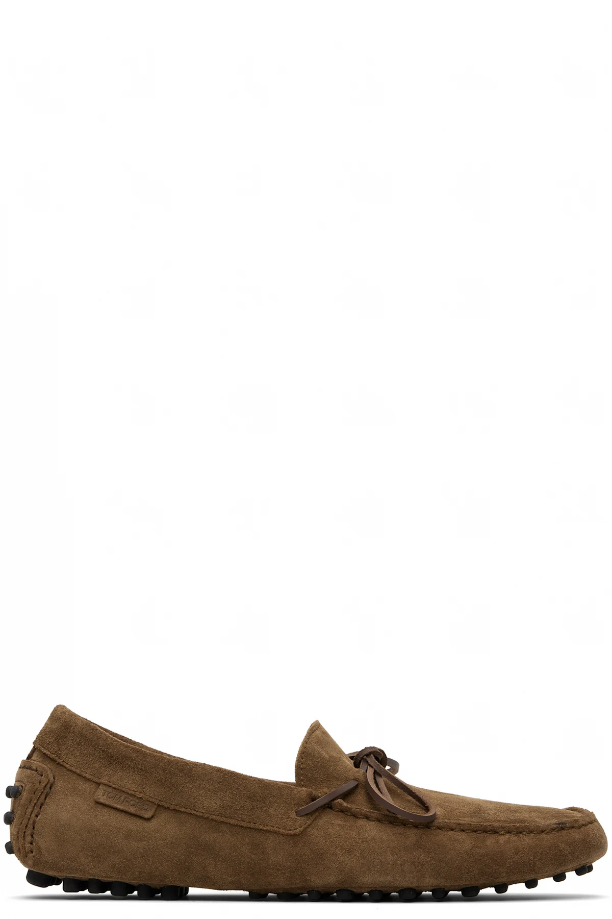 Taupe Rod Suede Loafers