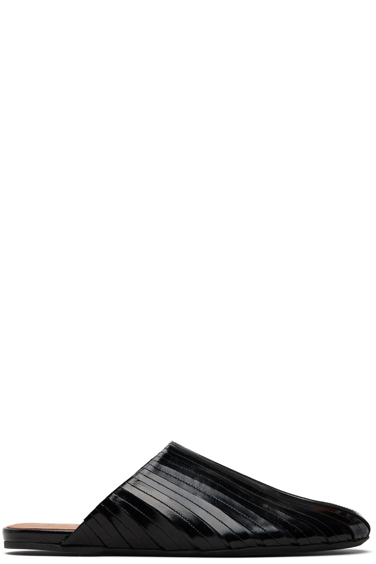 Black Sabot Slip-on Loafers