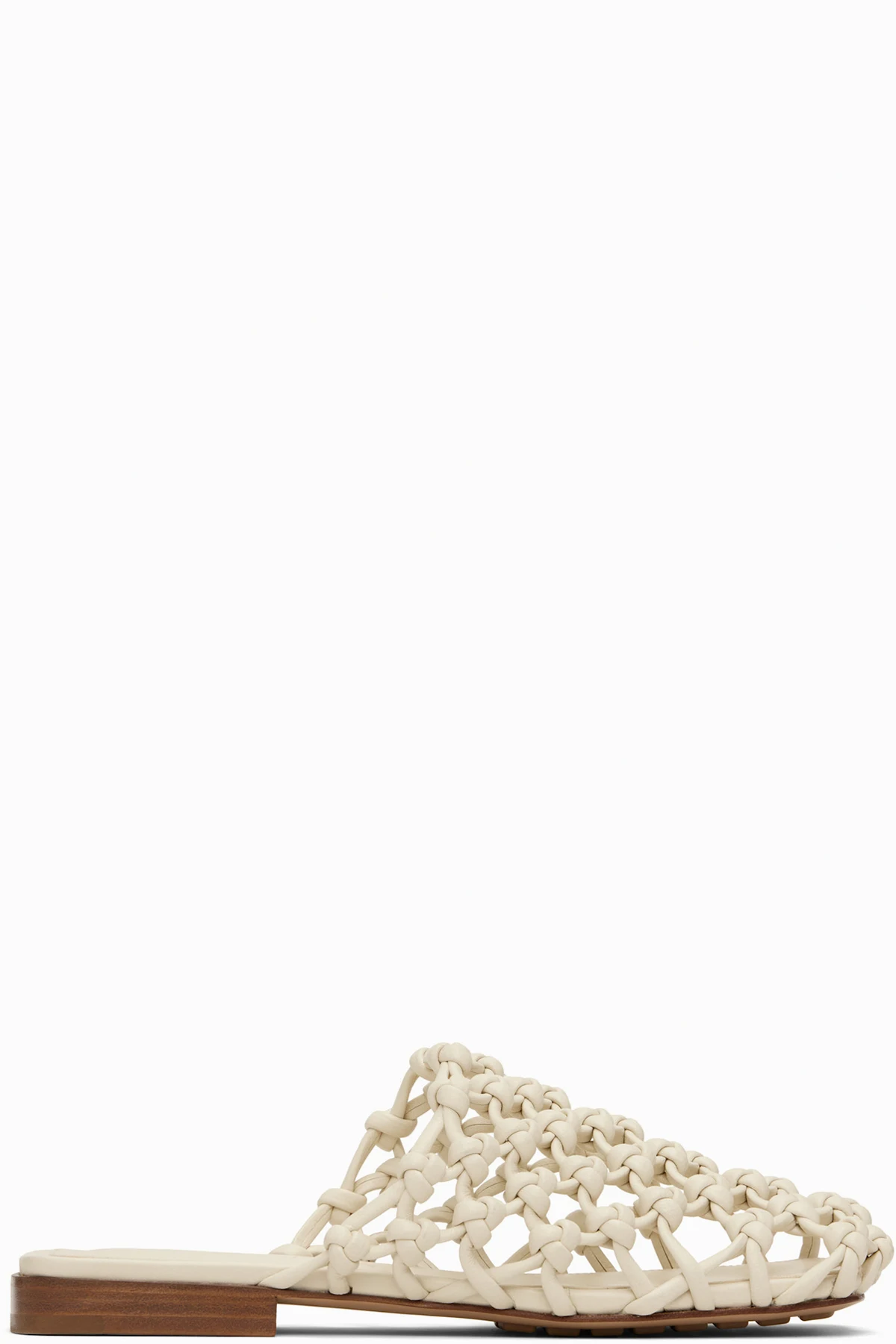 White Supple Lambskin Flat Sandals