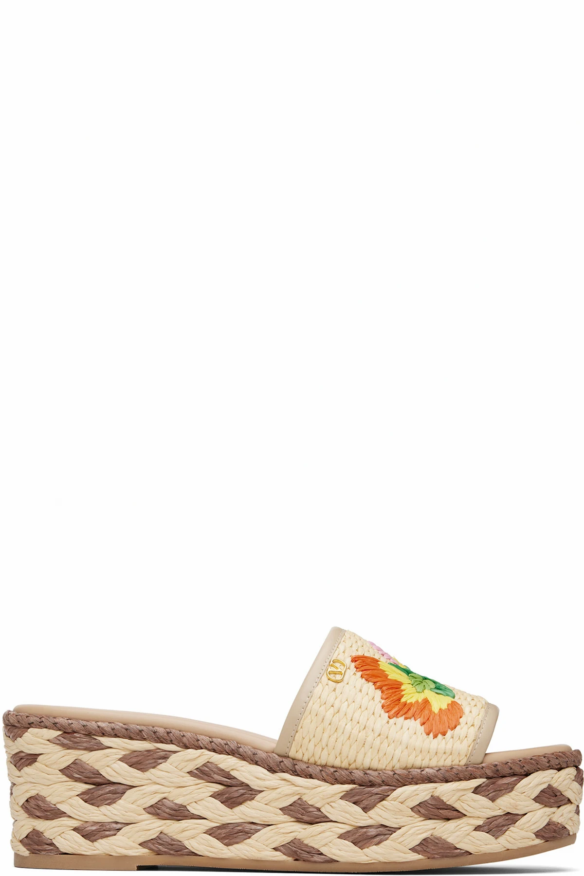 Beige Slide Espadrillas Sandals