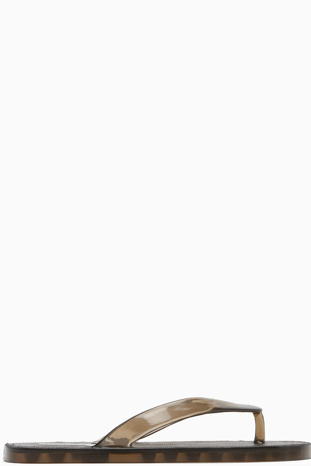 Gray Jelly Flip-Flops