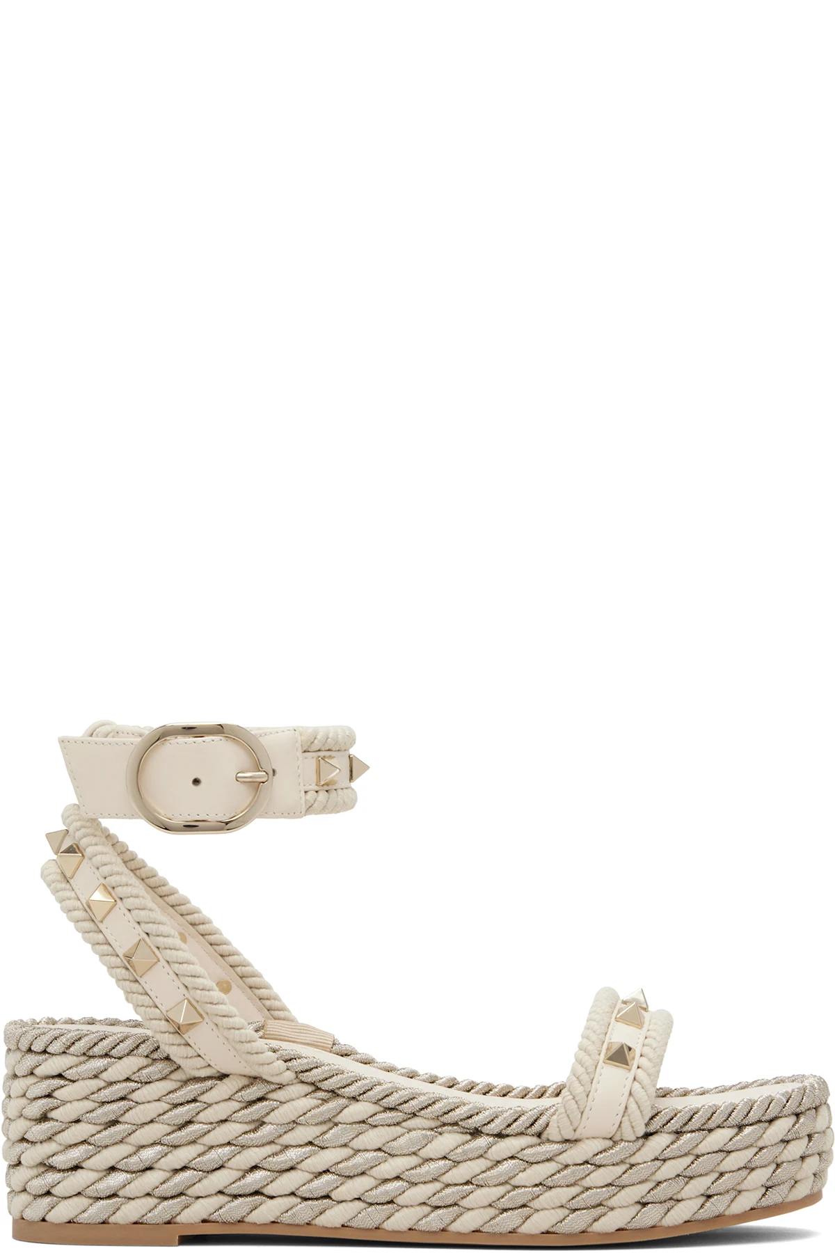 Off-White Rockstud Flatform Sandals