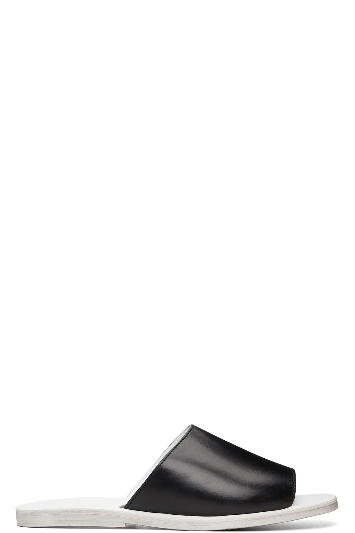 Black & White Leather Sandals