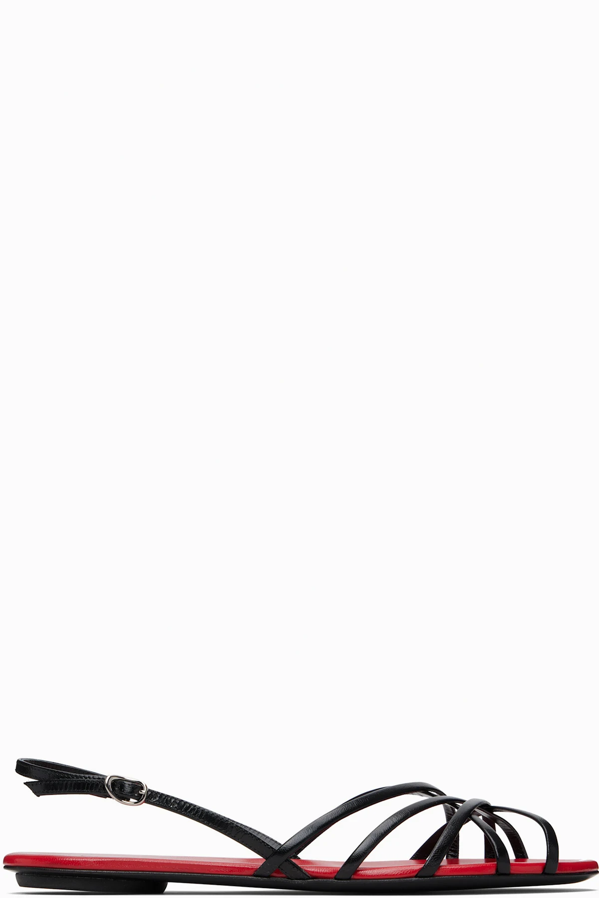 Black & Red Uma Slingback Sandals
