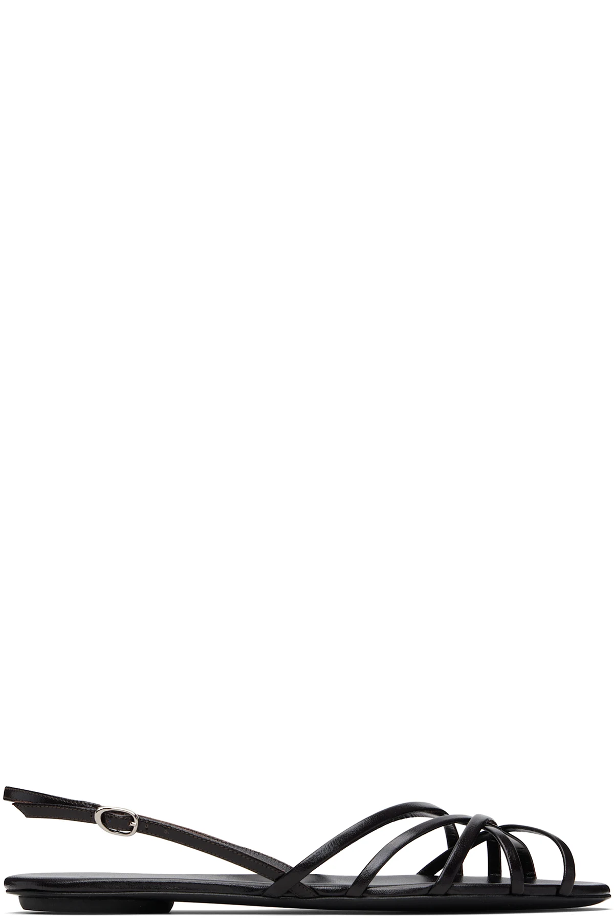 Black Uma Slingback Sandals