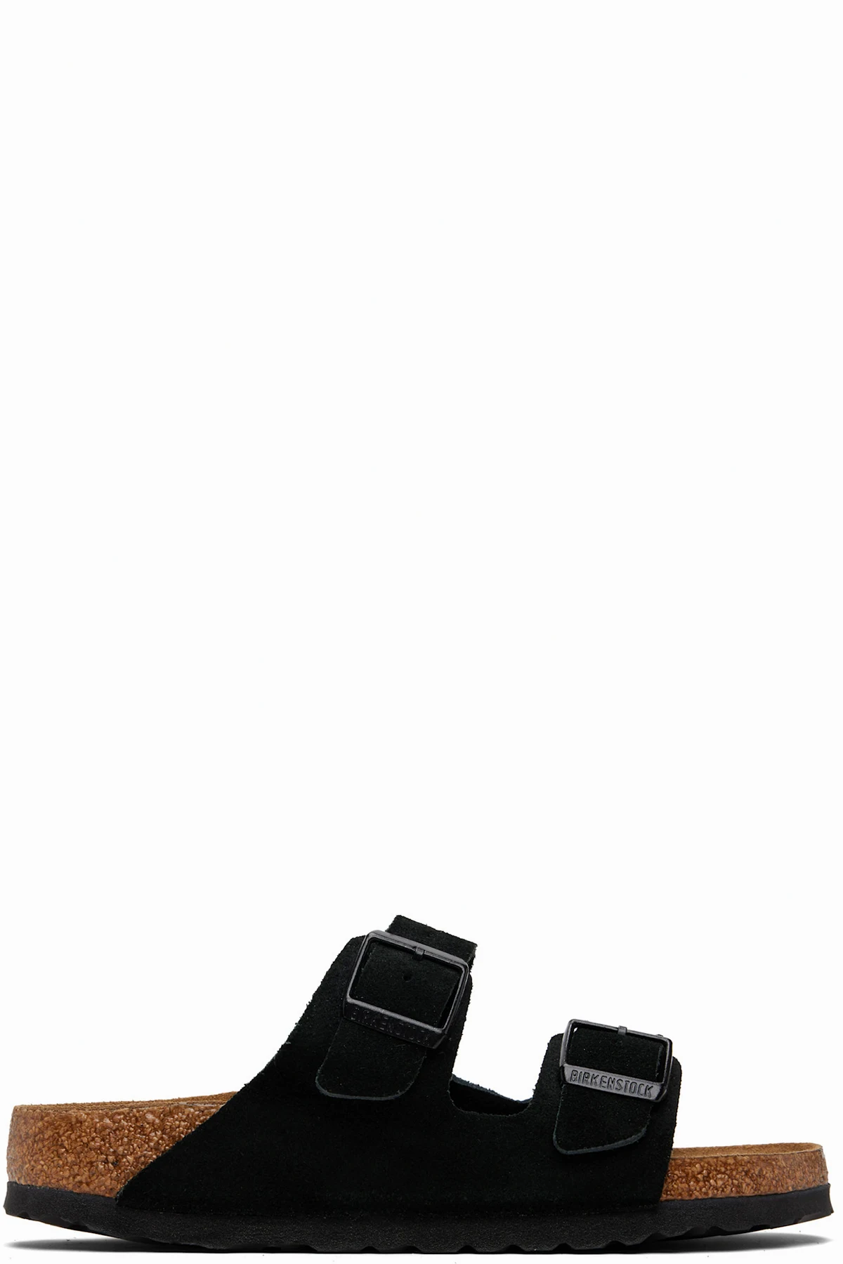 Black Narrow Arizona Soft Footbed Sandals