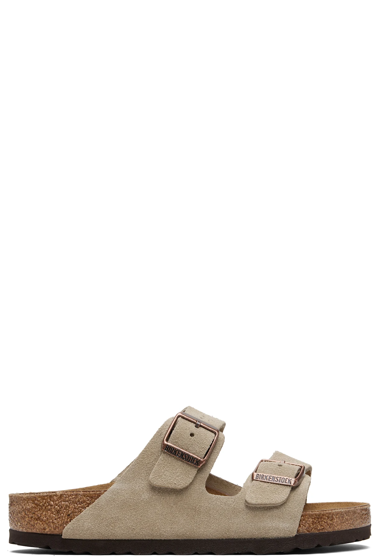 Taupe Regular Arizona Suede Leather Sandals