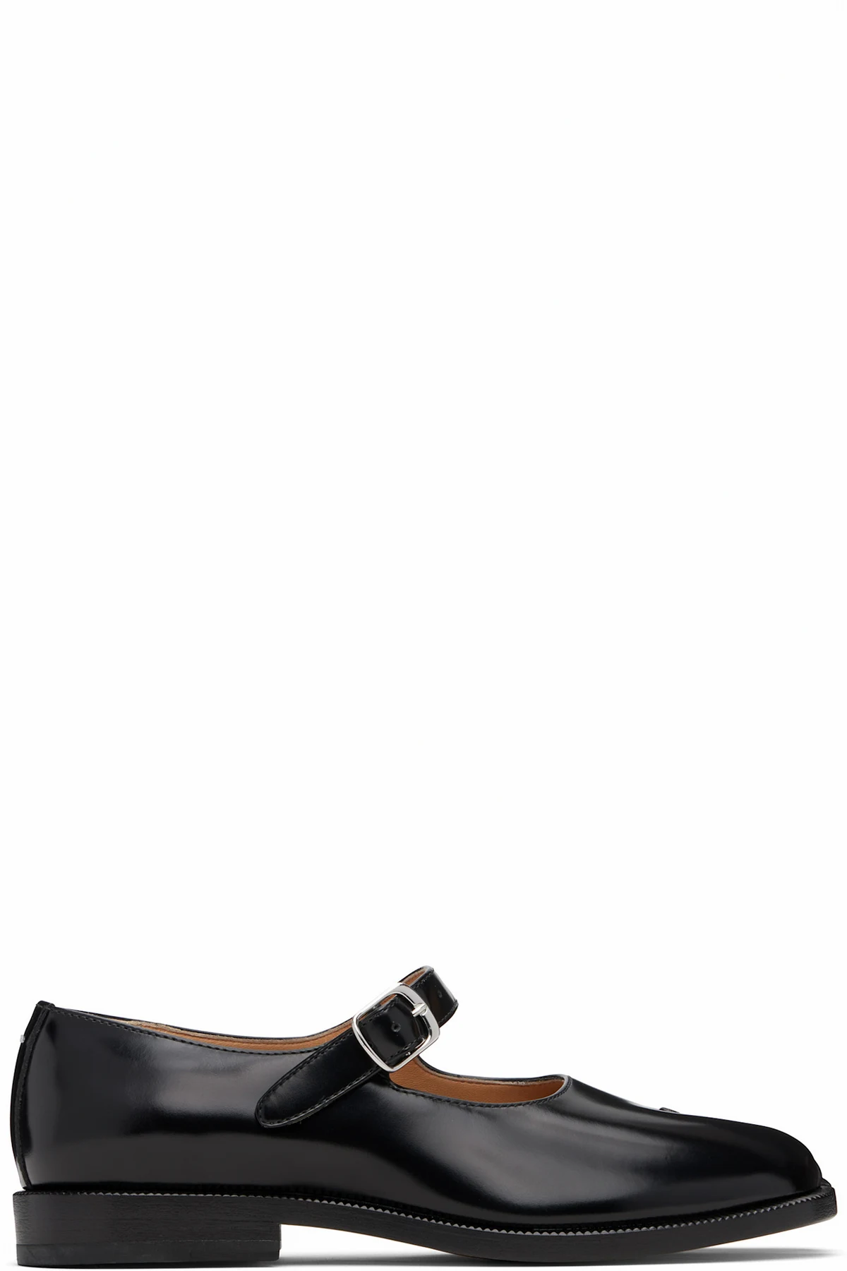 Black Tabi Mary Jane Loafers