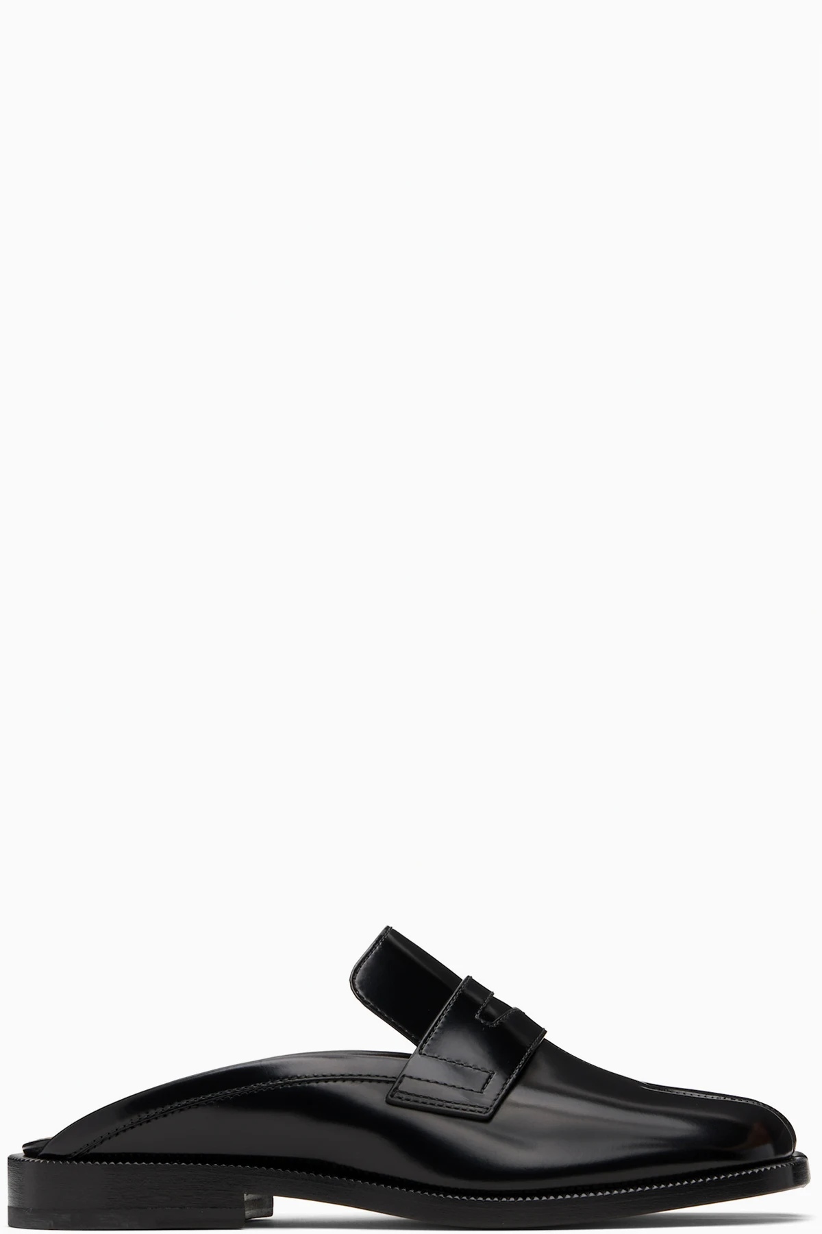 Black Tabi City Slip-on Loafers
