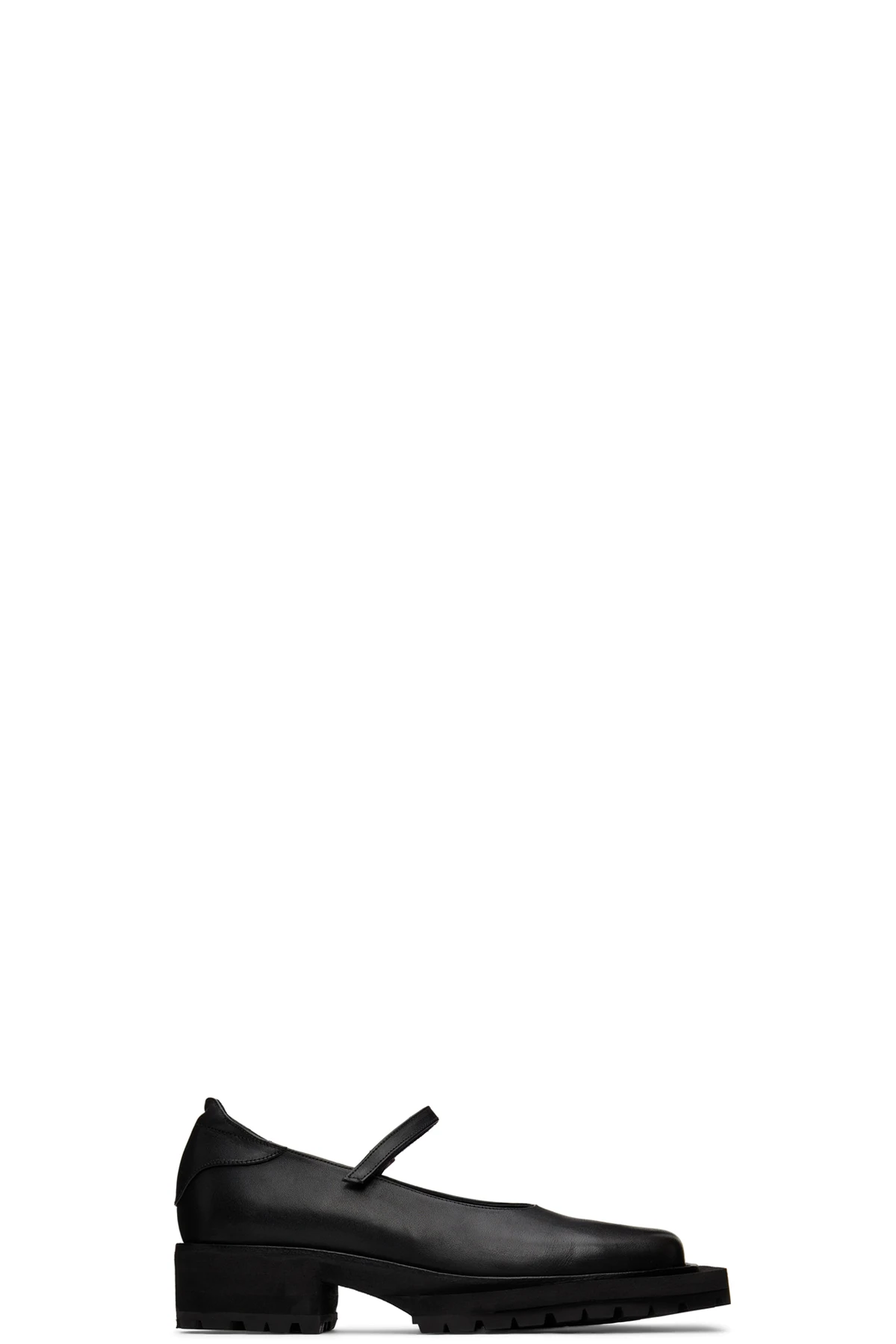 SSENSE Exclusive Black Tabitha Ringwood Edition Leather School Loafers